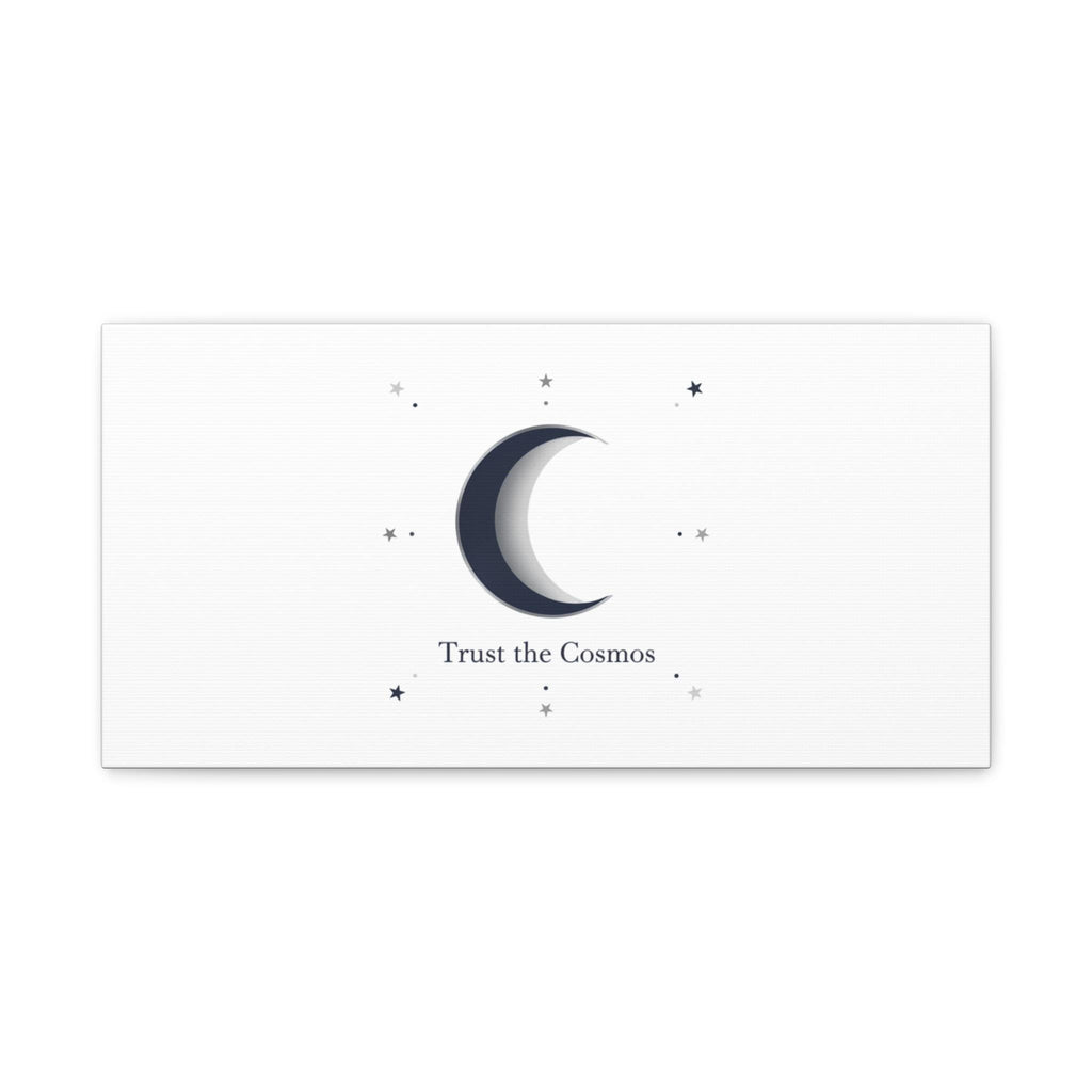 Trust the Cosmos Moon Phase Canvas | Minimal Astrology Constellation Art