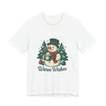 Warm Wishes Snowman T-Shirt | Holiday Winter Graphic Tee