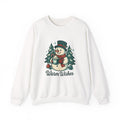 Warm Wishes Snowman Crewneck Sweatshirt | Holiday Winter Trees