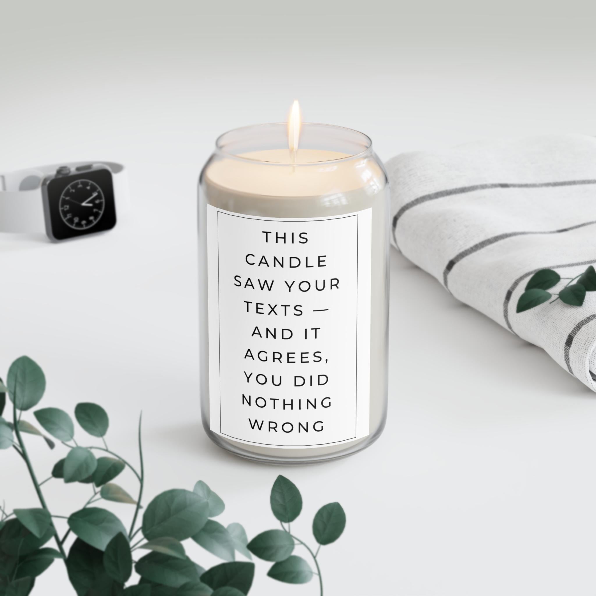 Scented Soy Candle: Mood Boosting Aromatherapy, 70-80 Hour Burn