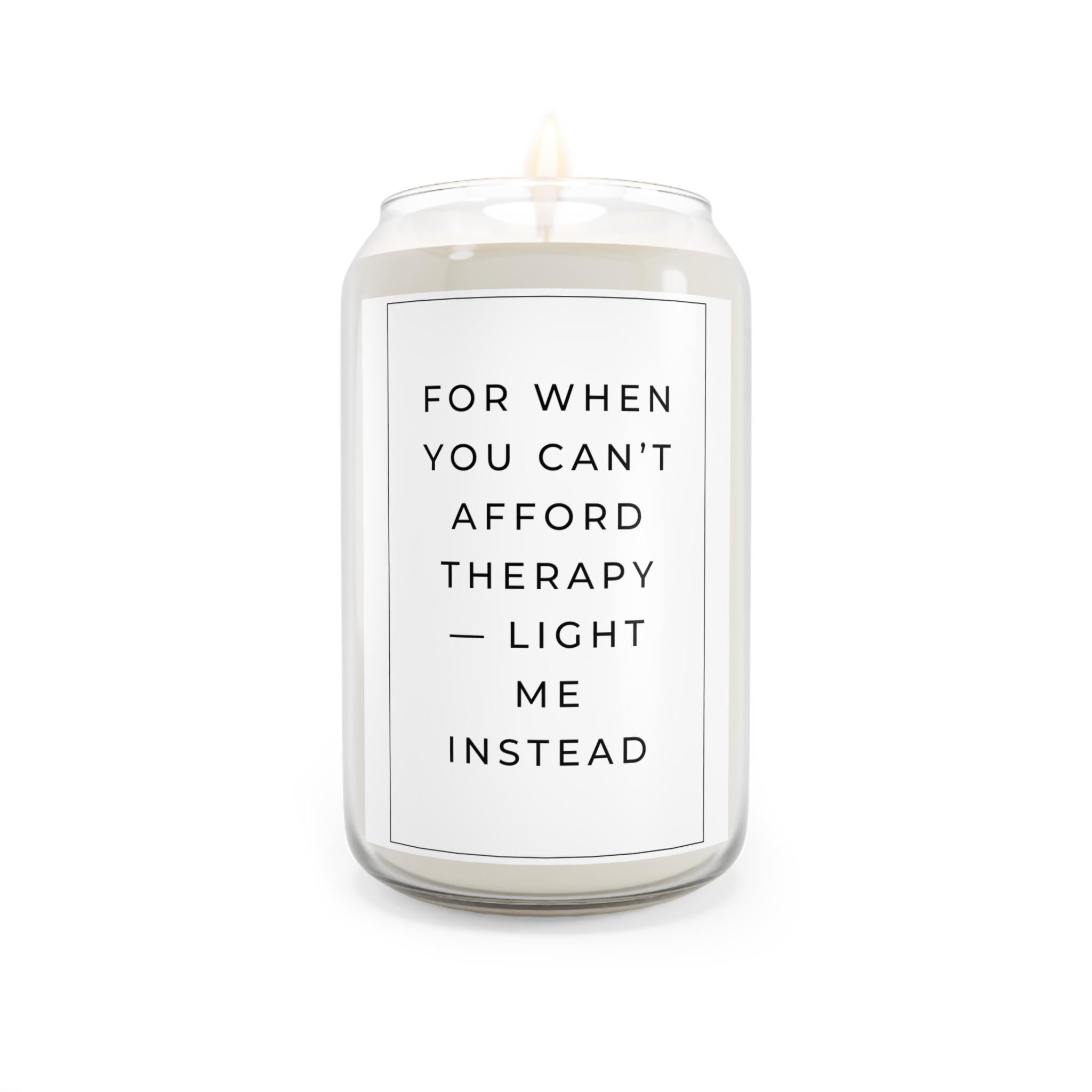 Therapy Candle, Relaxation Gift, Stress Relief Scented Candle, Aromatherapy, Candles for Self-Care