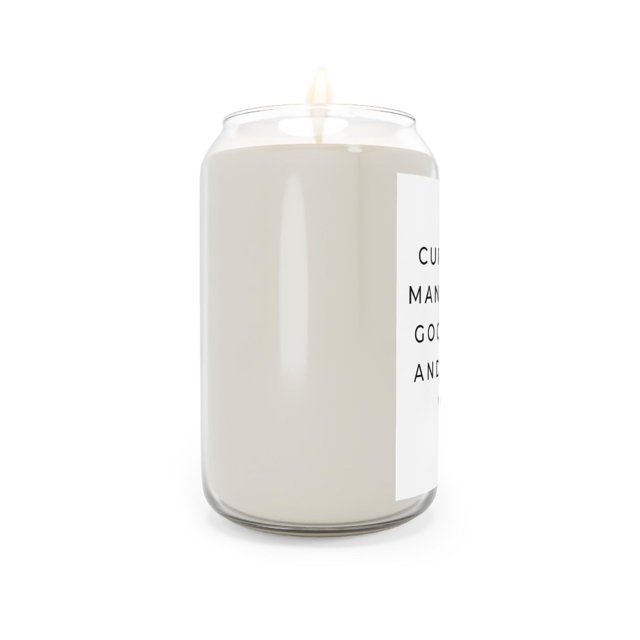 Scented Soy Candle - Good Vibes & Wi-Fi, Home Decor, Gift for Friends, Relaxation, Mindfulness, Housewarming