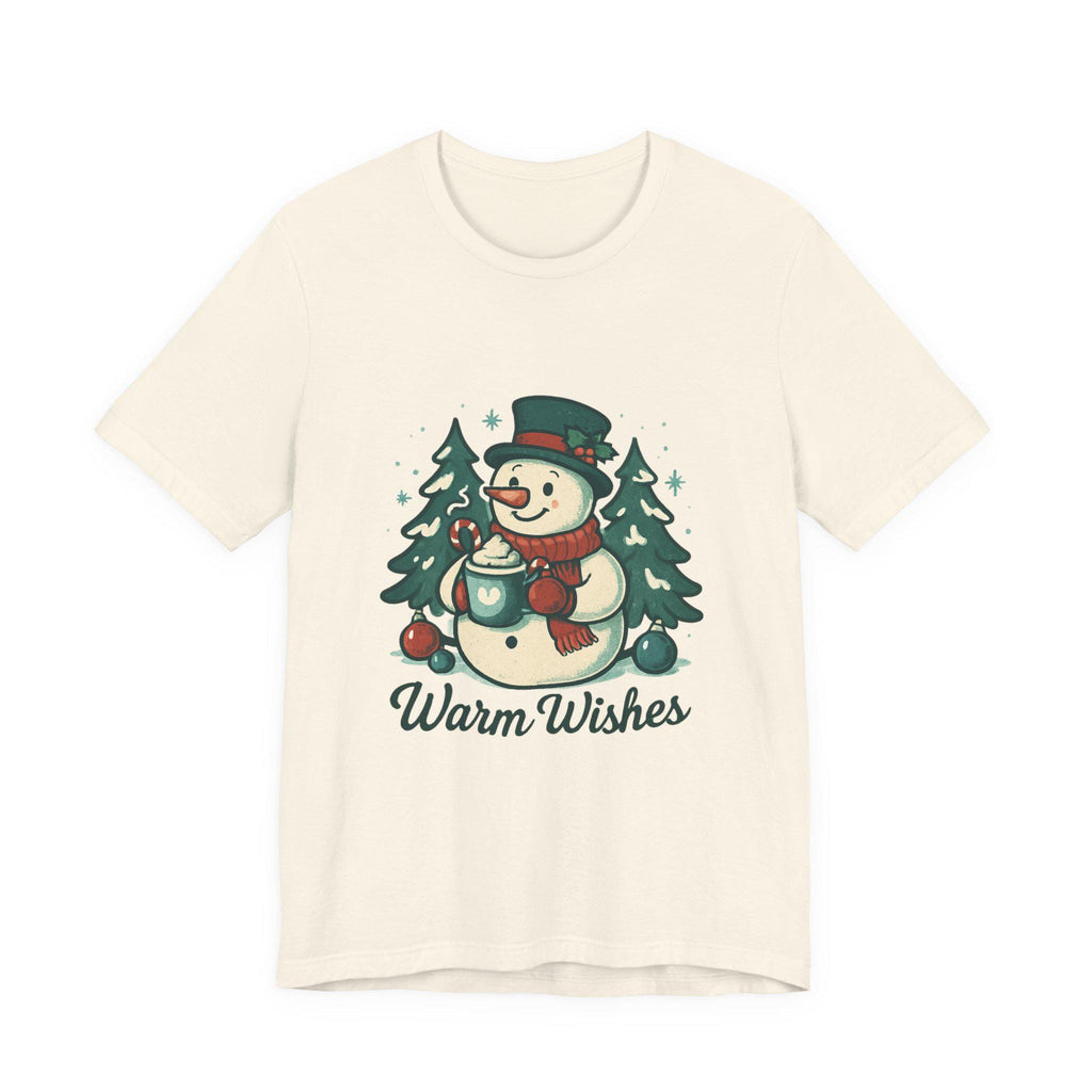 Warm Wishes Snowman T-Shirt | Holiday Winter Graphic Tee