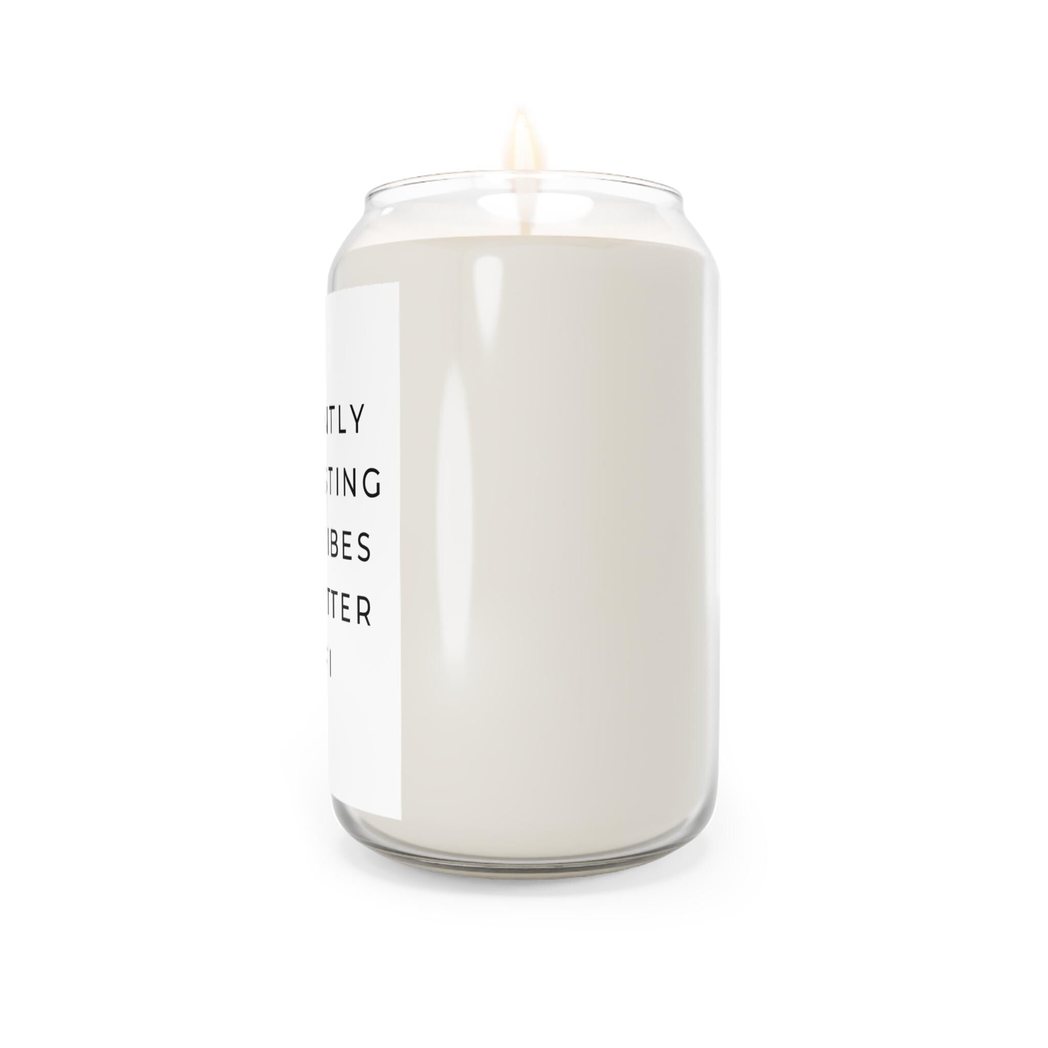 Scented Soy Candle - Good Vibes & Wi-Fi, Home Decor, Gift for Friends, Relaxation, Mindfulness, Housewarming
