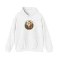 Vintage Santa Claus wreath Merry Christmas Hoodie | Retro Holiday Graphic