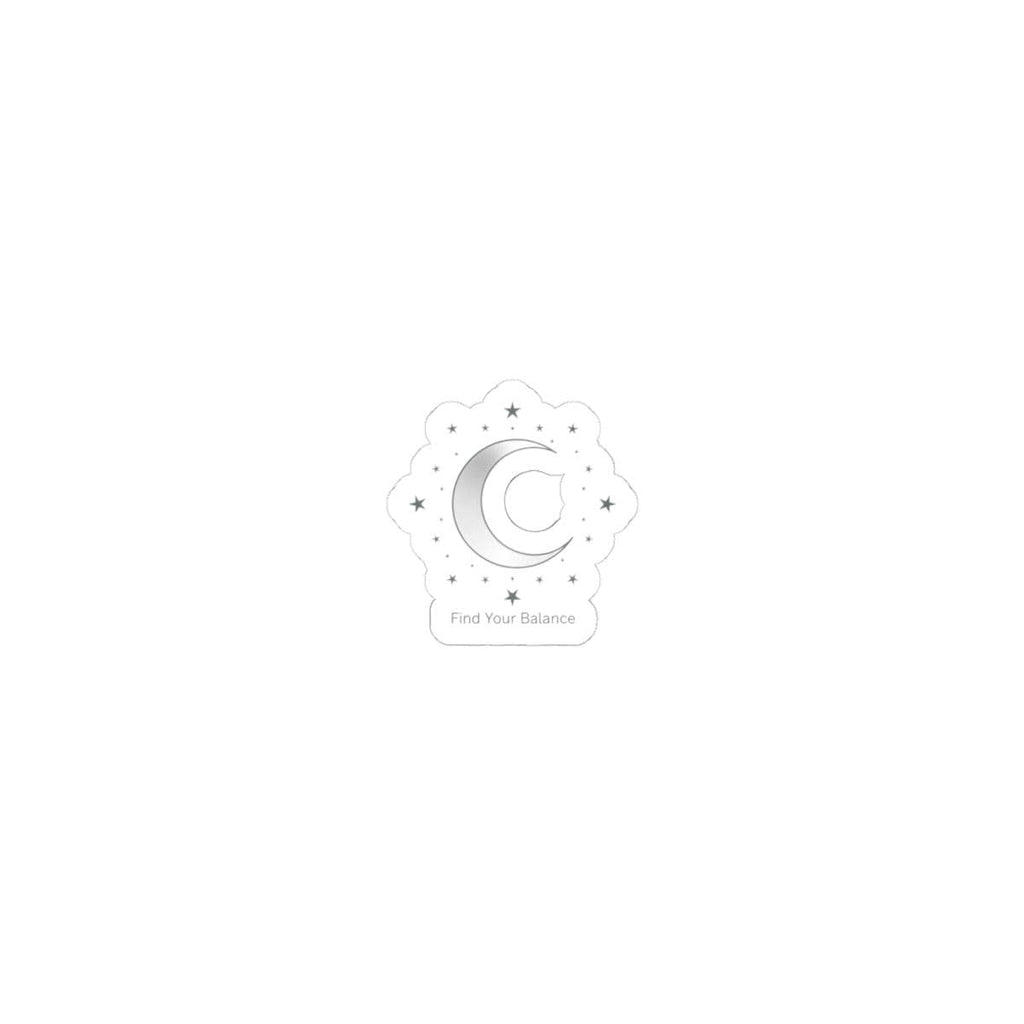 Minimal Moon Phase Crescent Sticker | Celestial Astrology, Constellation Decal