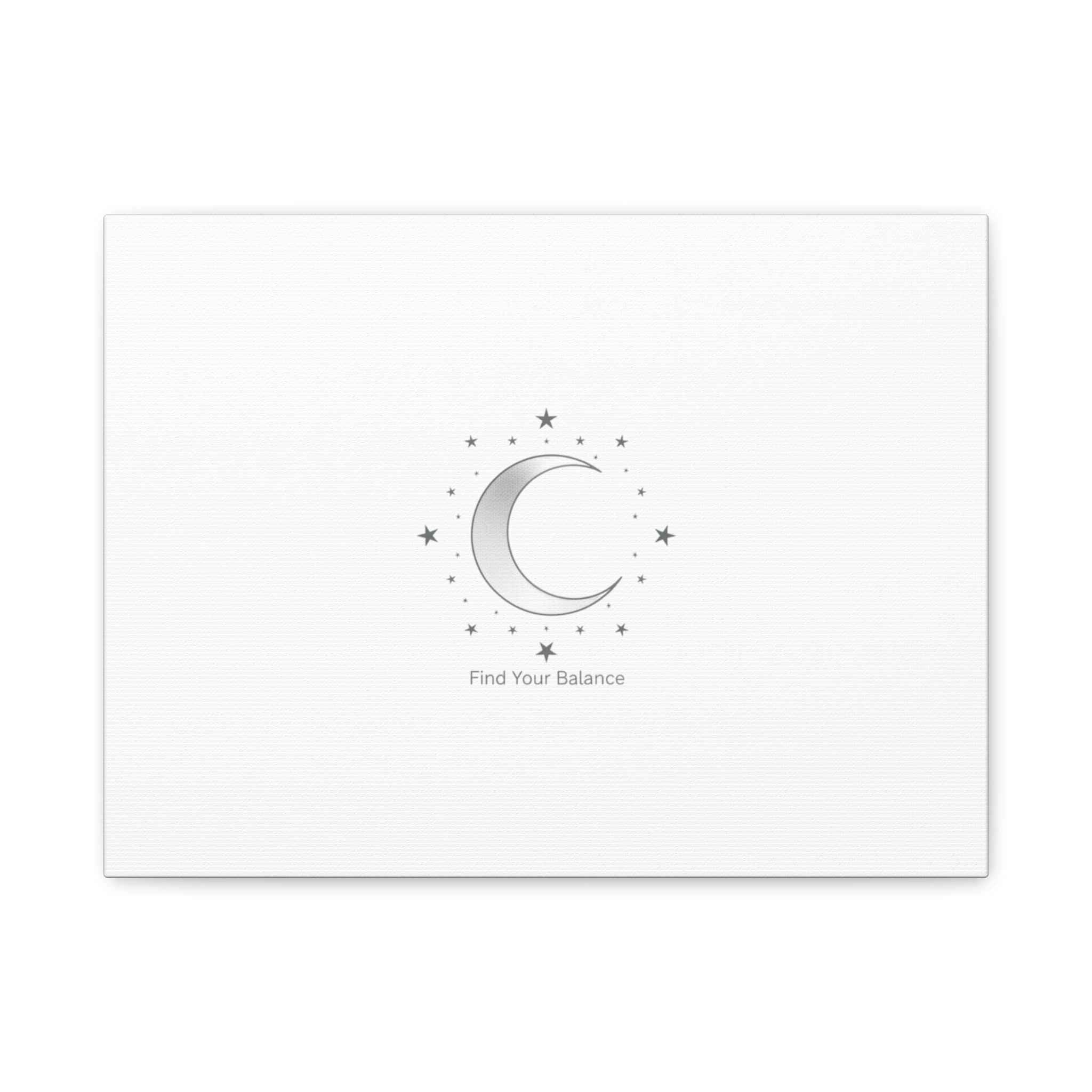 Minimal Moon Phase Canvas | Celestial Constellation Art Print, Astrology Minimalism