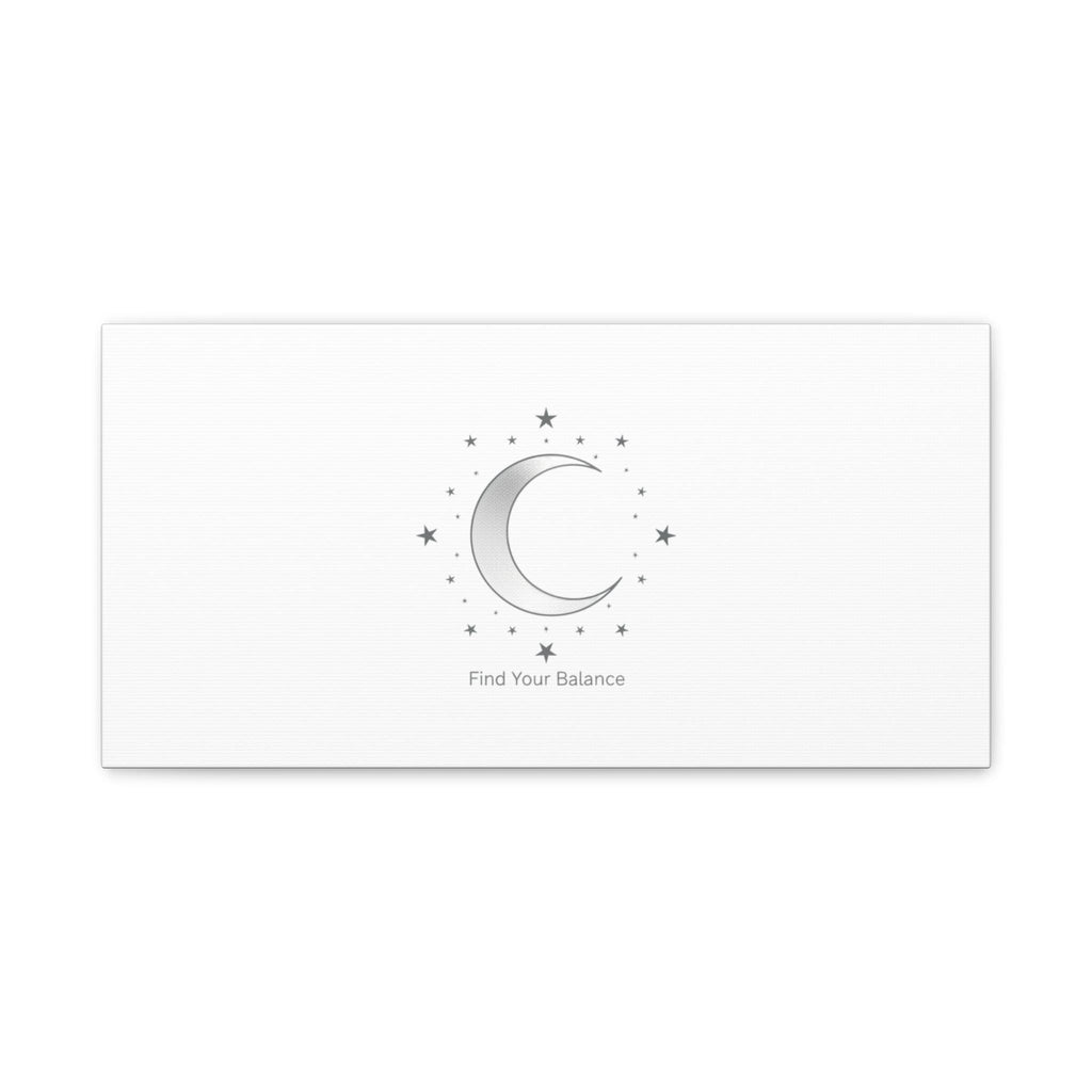 Minimal Moon Phase Canvas | Celestial Constellation Art Print, Astrology Minimalism