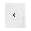 Moon Phase Constellation Velveteen Plush Blanket | Minimal Astrology Design