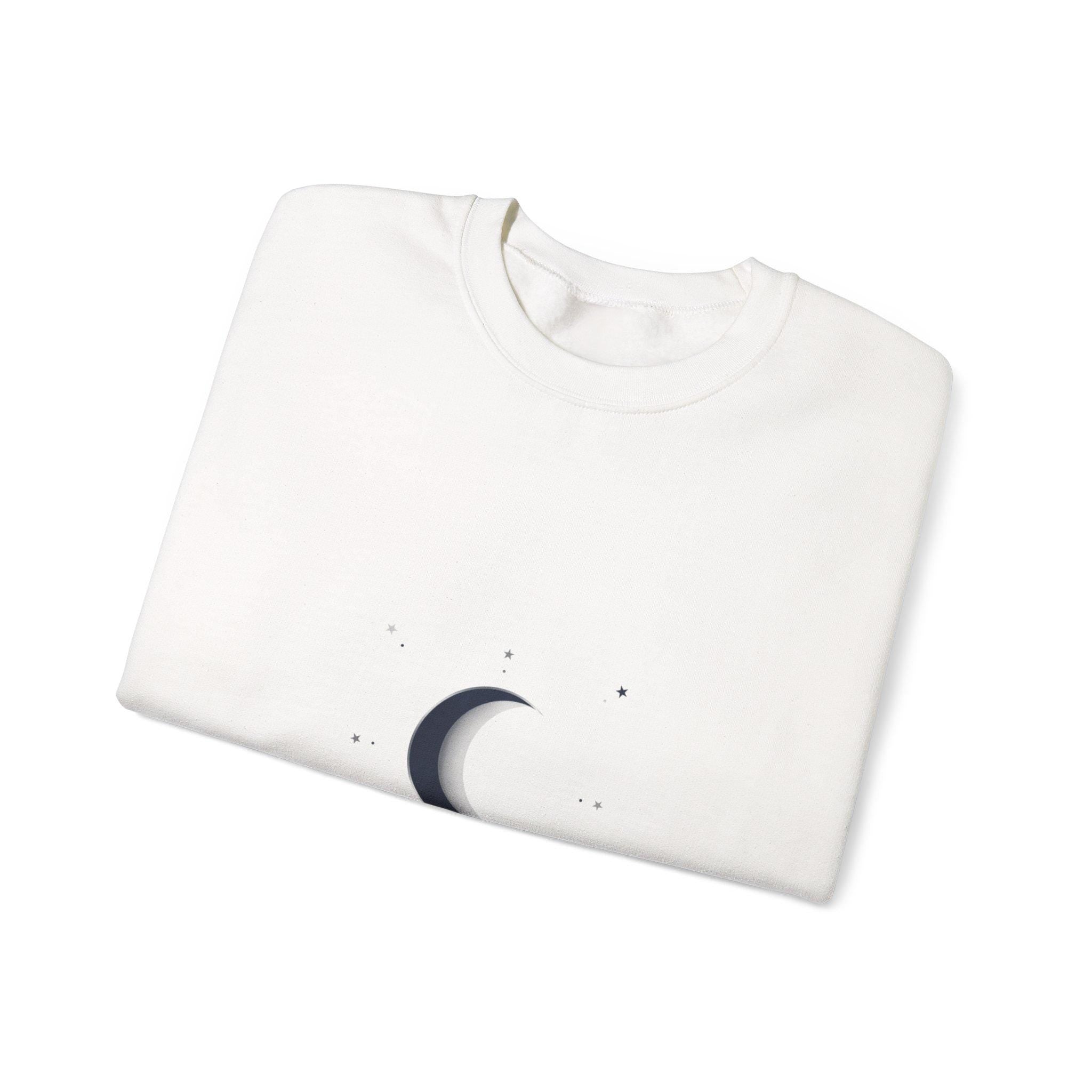 Minimal Moon Phase Crewneck Sweatshirt | celestial phase, constellation art