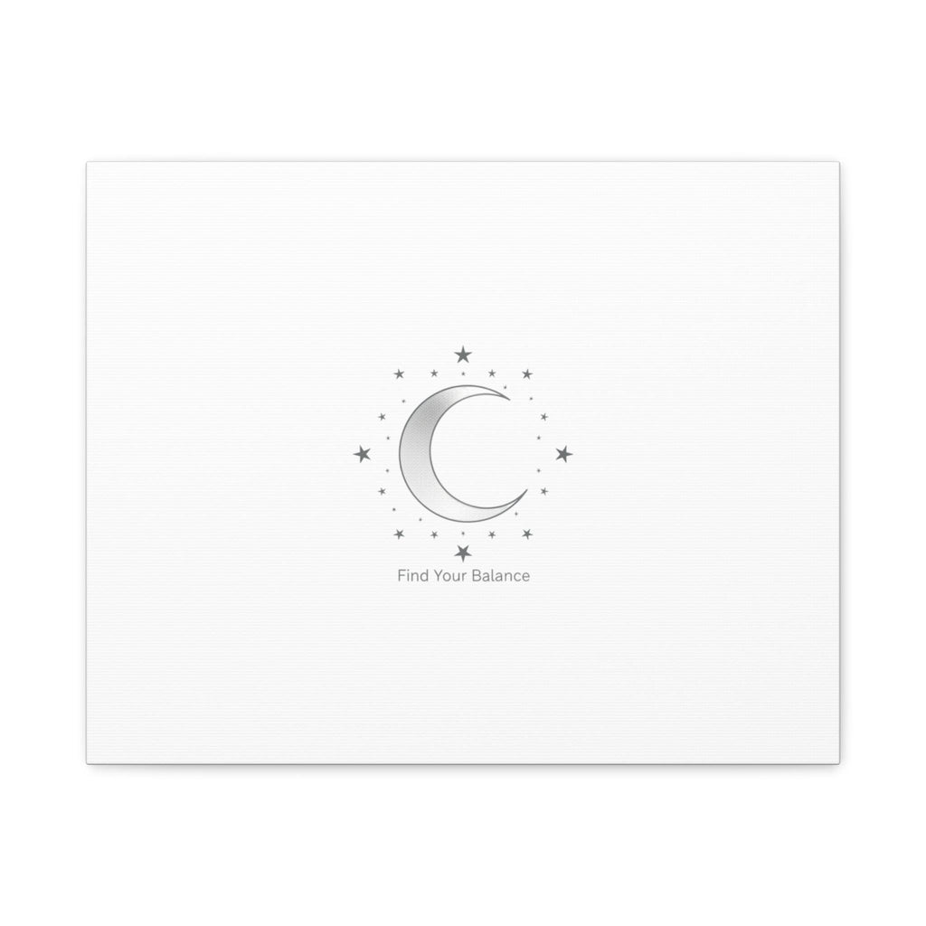Minimal Moon Phase Canvas | Celestial Constellation Art Print, Astrology Minimalism