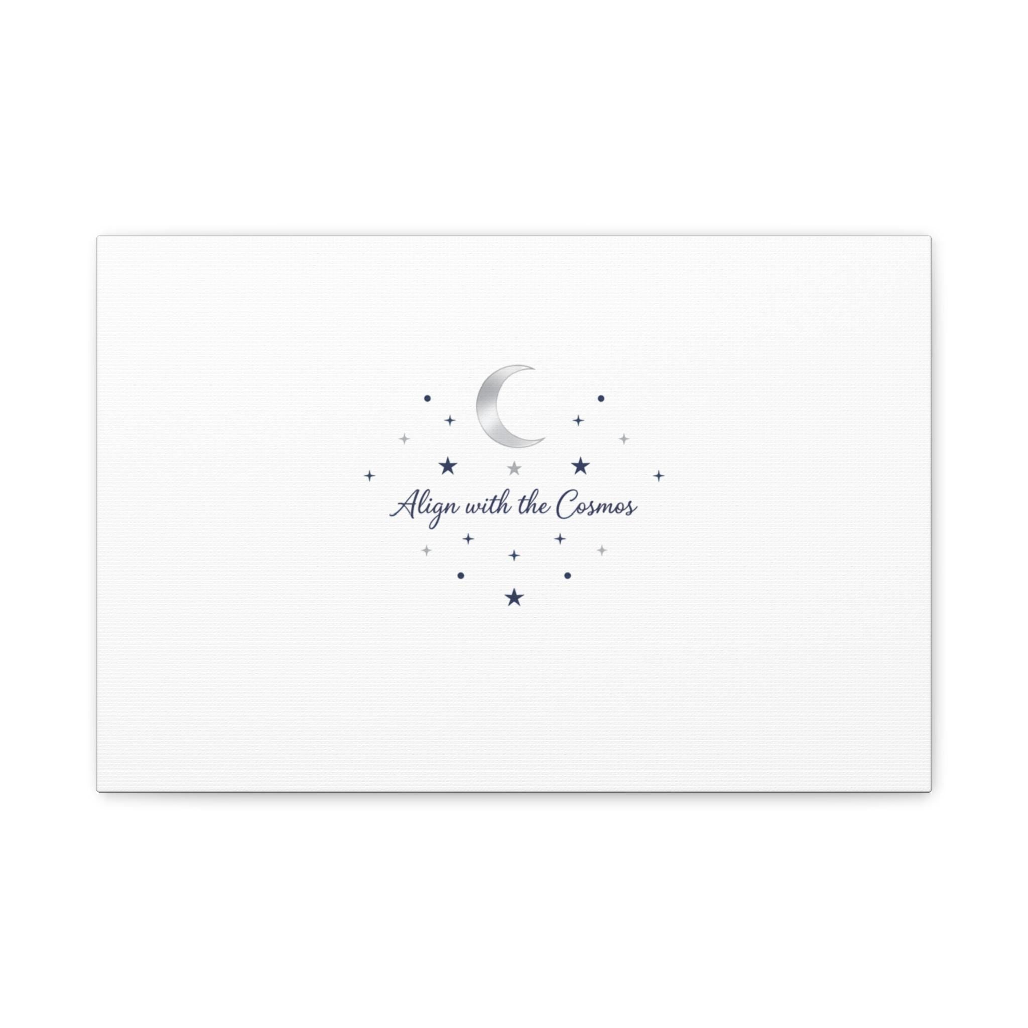 Minimal Moon Phase Canvas, celestial constellation art print | astrology wall decor