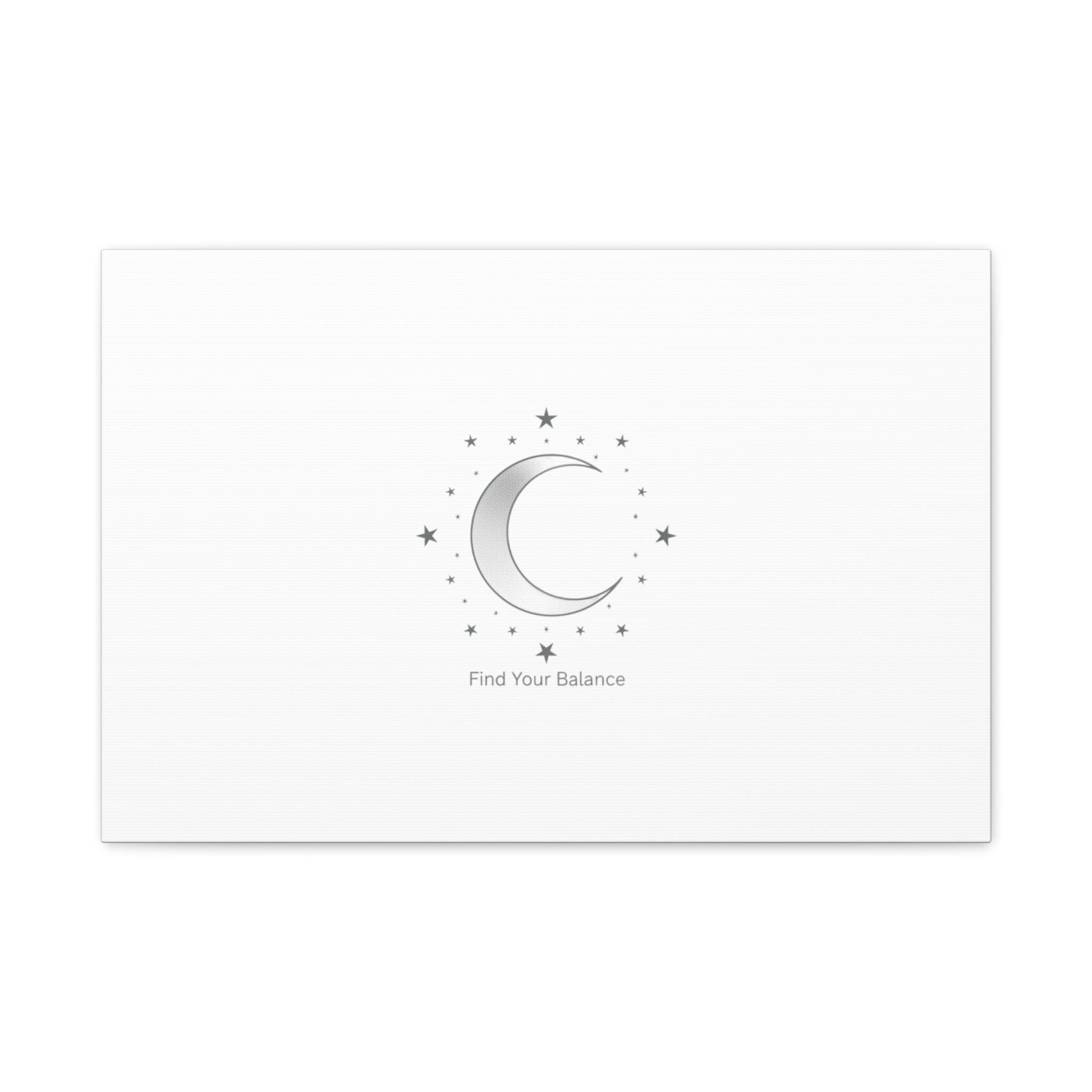 Minimal Moon Phase Canvas | Celestial Constellation Art Print, Astrology Minimalism