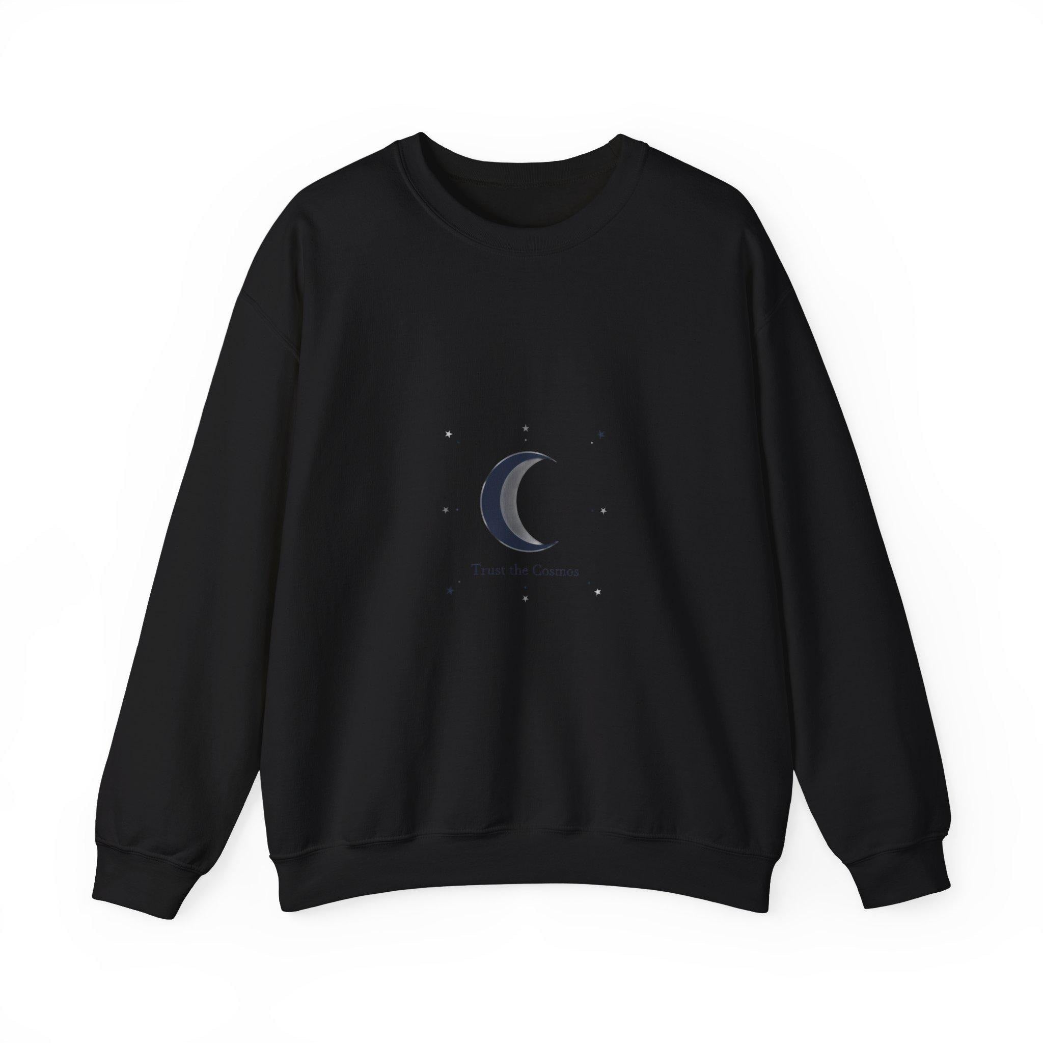 Minimal Moon Phase Crewneck Sweatshirt | celestial phase, constellation art