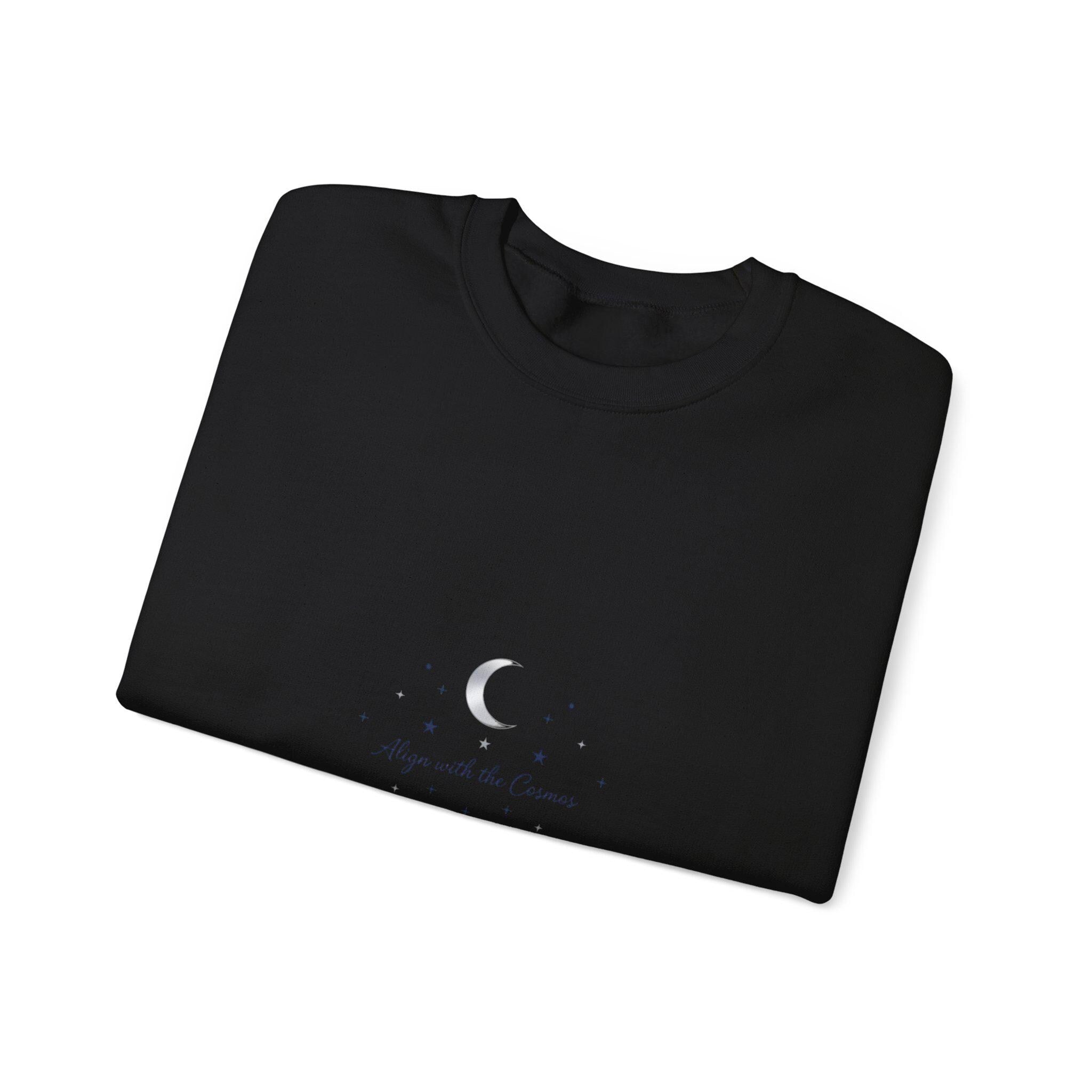 Minimal Moon Phase Constellation Sweatshirt | Celestial Minimalism, Fine-Line Astrology