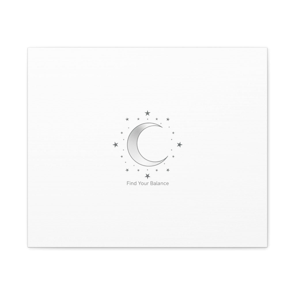 Minimal Moon Phase Canvas | Celestial Constellation Art Print, Astrology Minimalism