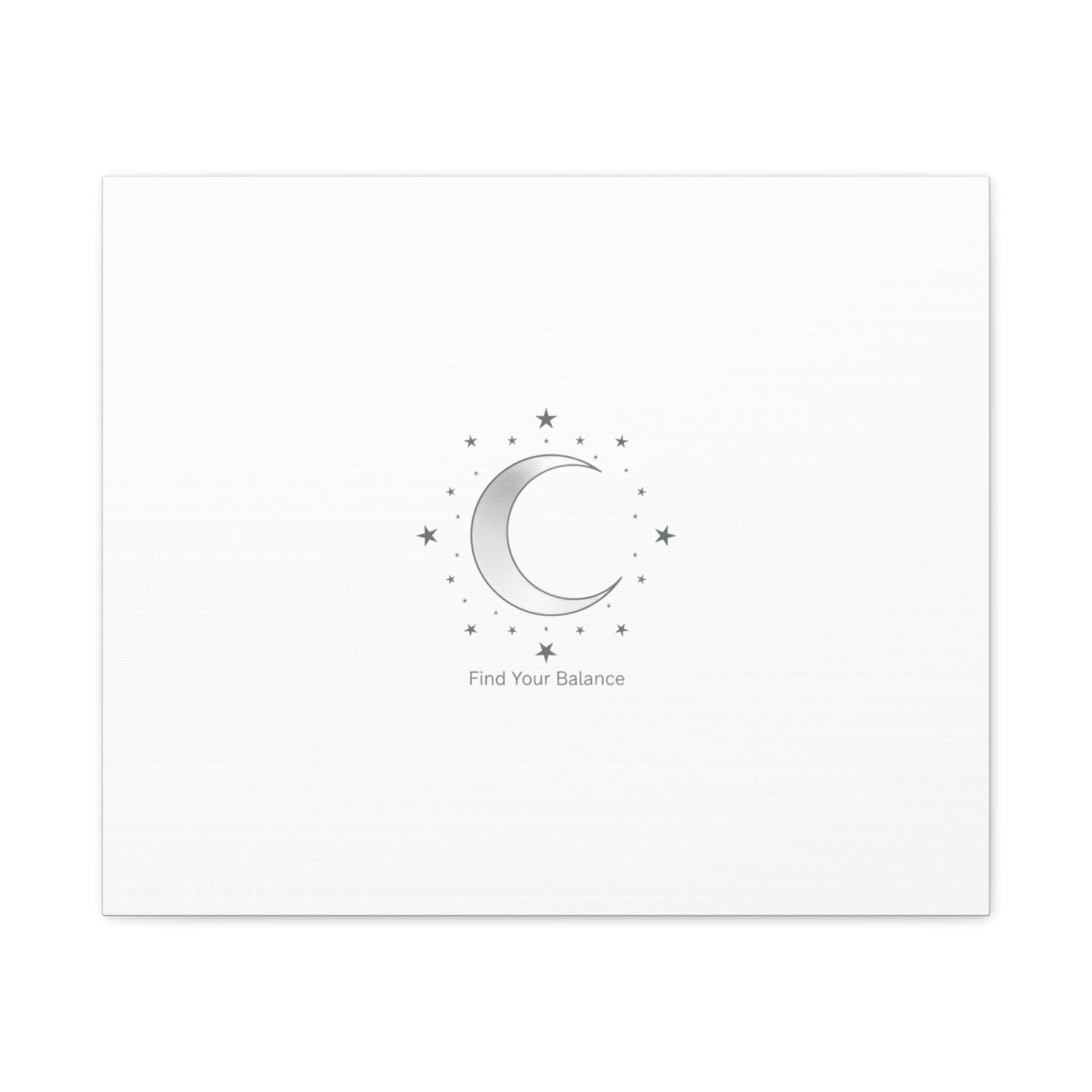 Minimal Moon Phase Canvas | Celestial Constellation Art Print, Astrology Minimalism