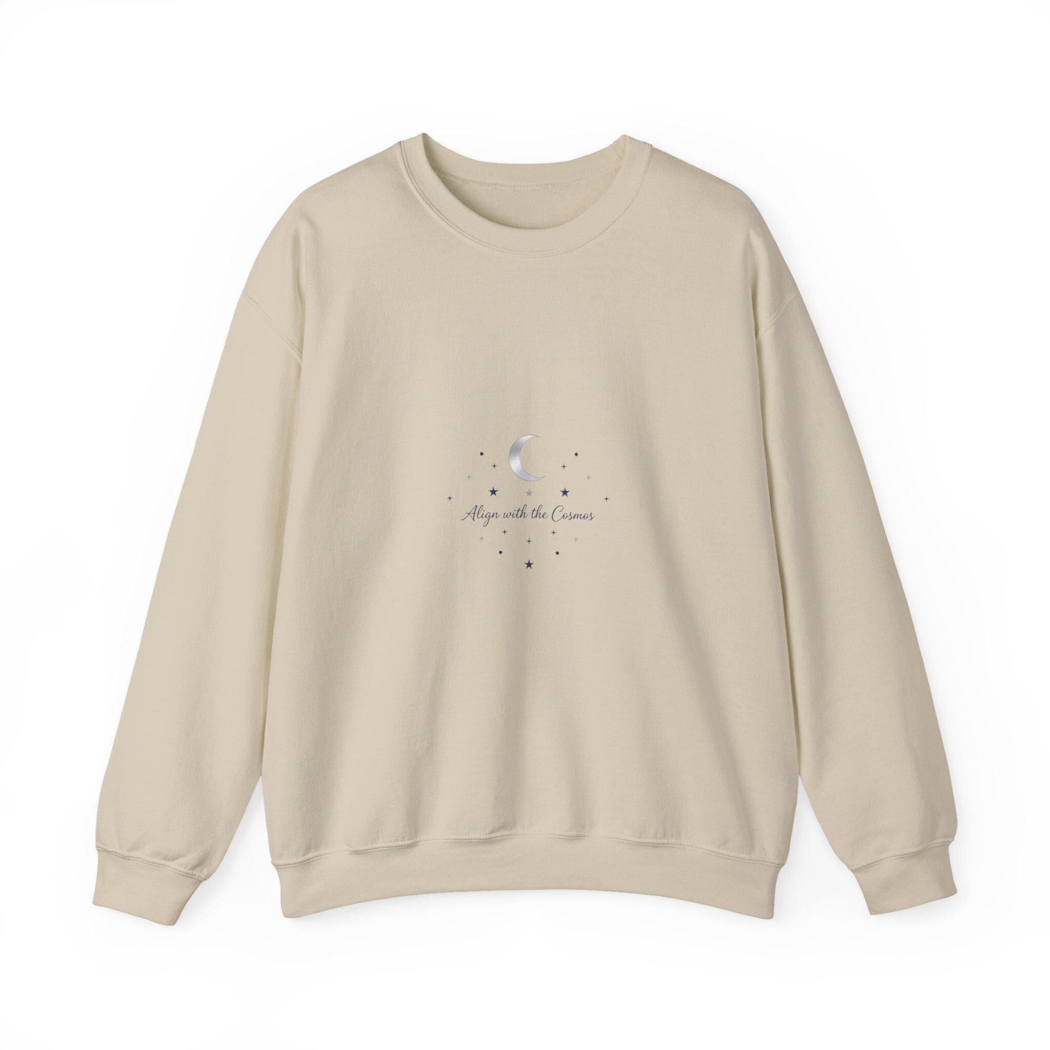 Minimal Moon Phase Constellation Sweatshirt | Celestial Minimalism, Fine-Line Astrology