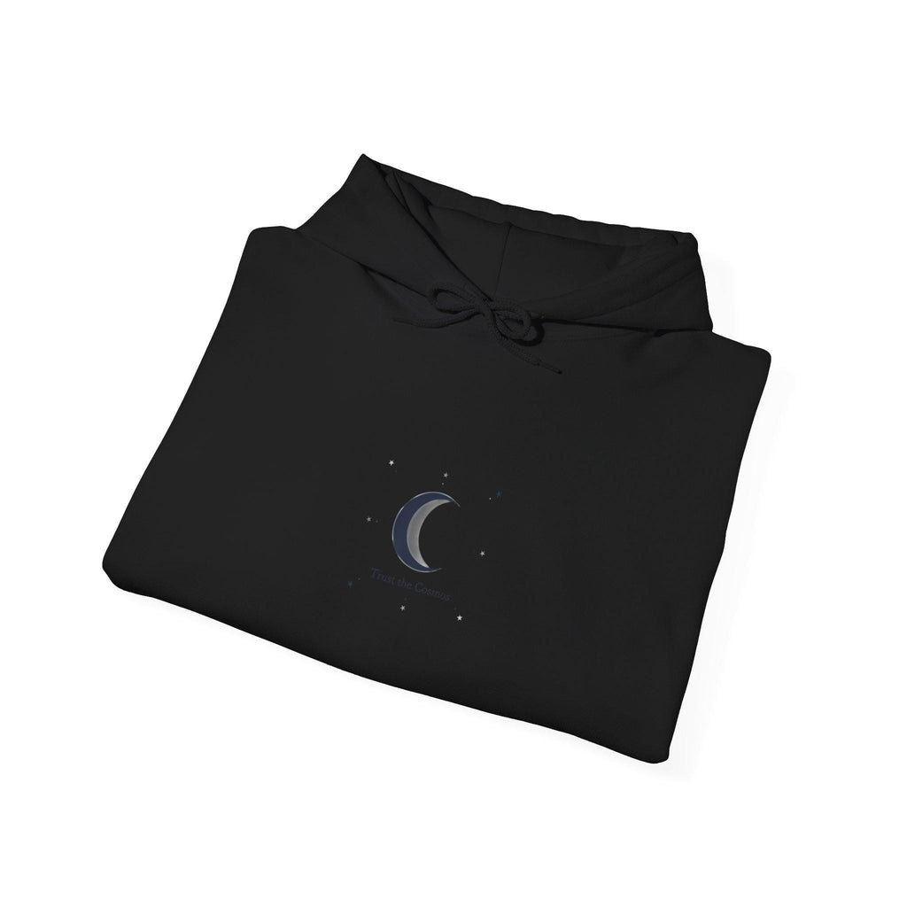 Minimal Crescent Moon Hoodie | Astrology Celestial Minimalism, moon phase graphic