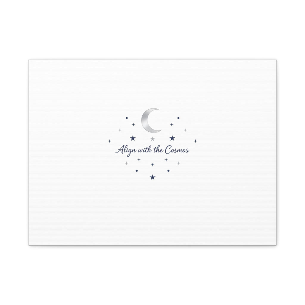 Minimal Moon Phase Canvas, celestial constellation art print | astrology wall decor
