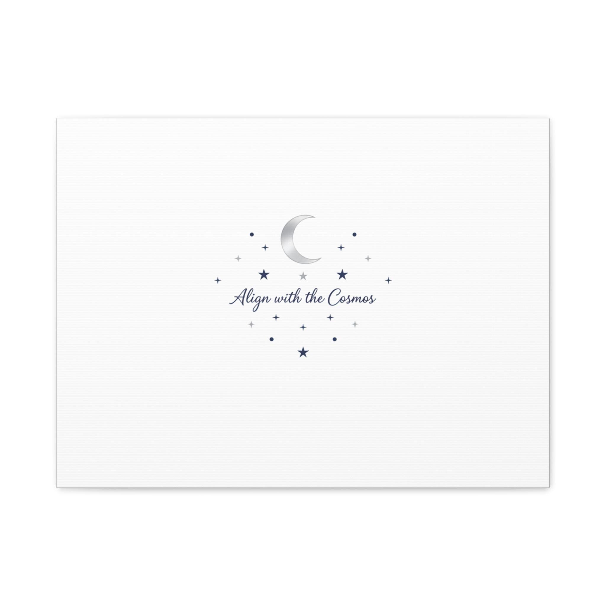 Minimal Moon Phase Canvas, celestial constellation art print | astrology wall decor