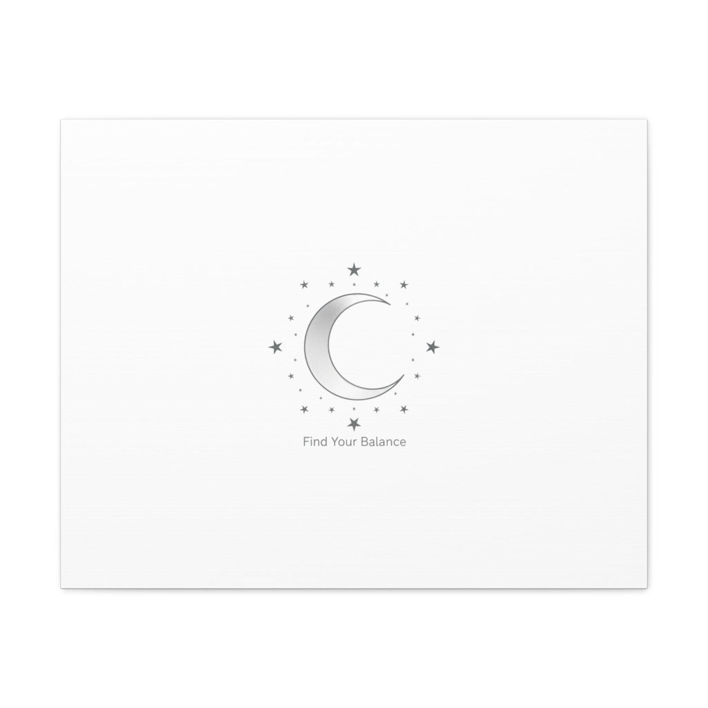 Minimal Moon Phase Canvas | Celestial Constellation Art Print, Astrology Minimalism