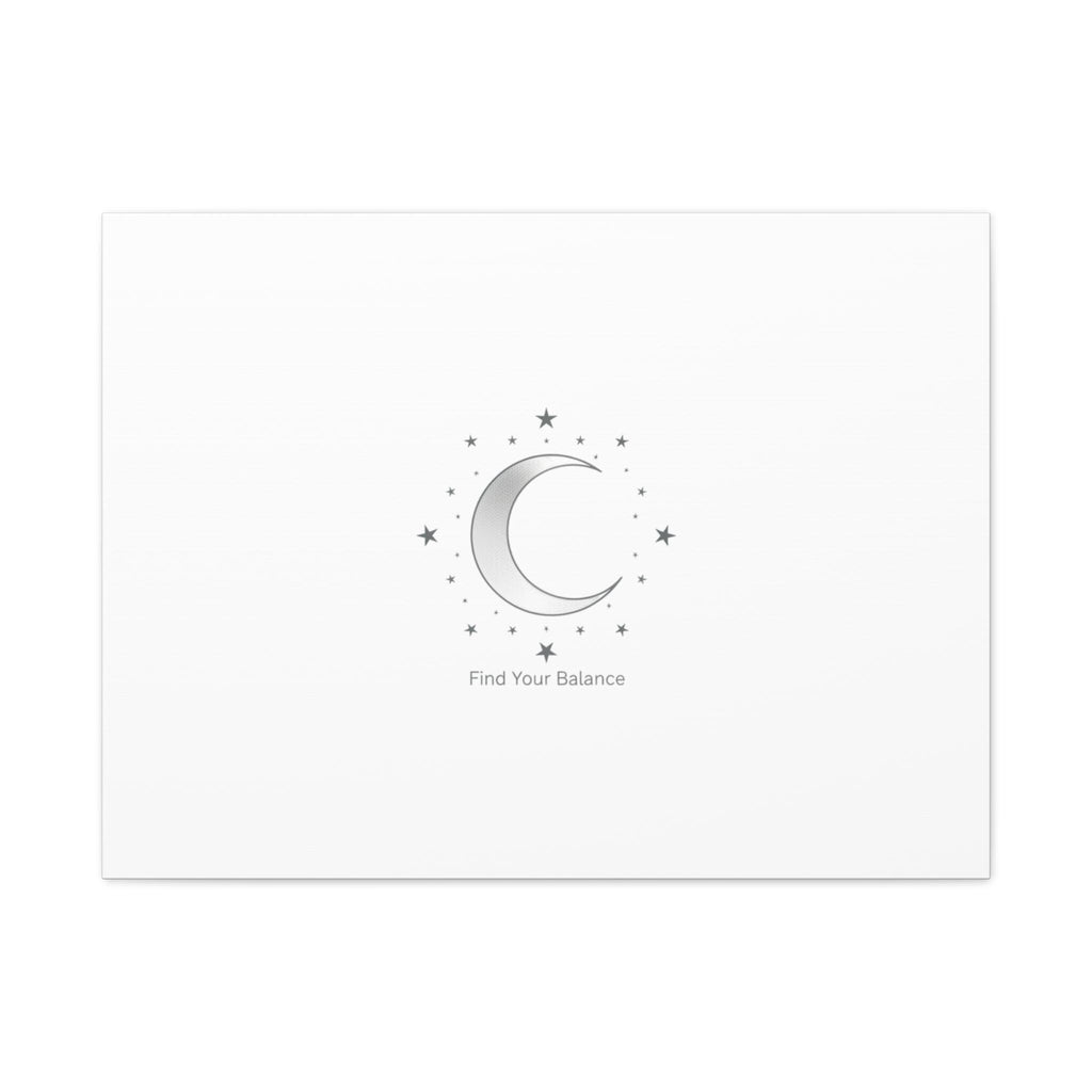 Minimal Moon Phase Canvas | Celestial Constellation Art Print, Astrology Minimalism
