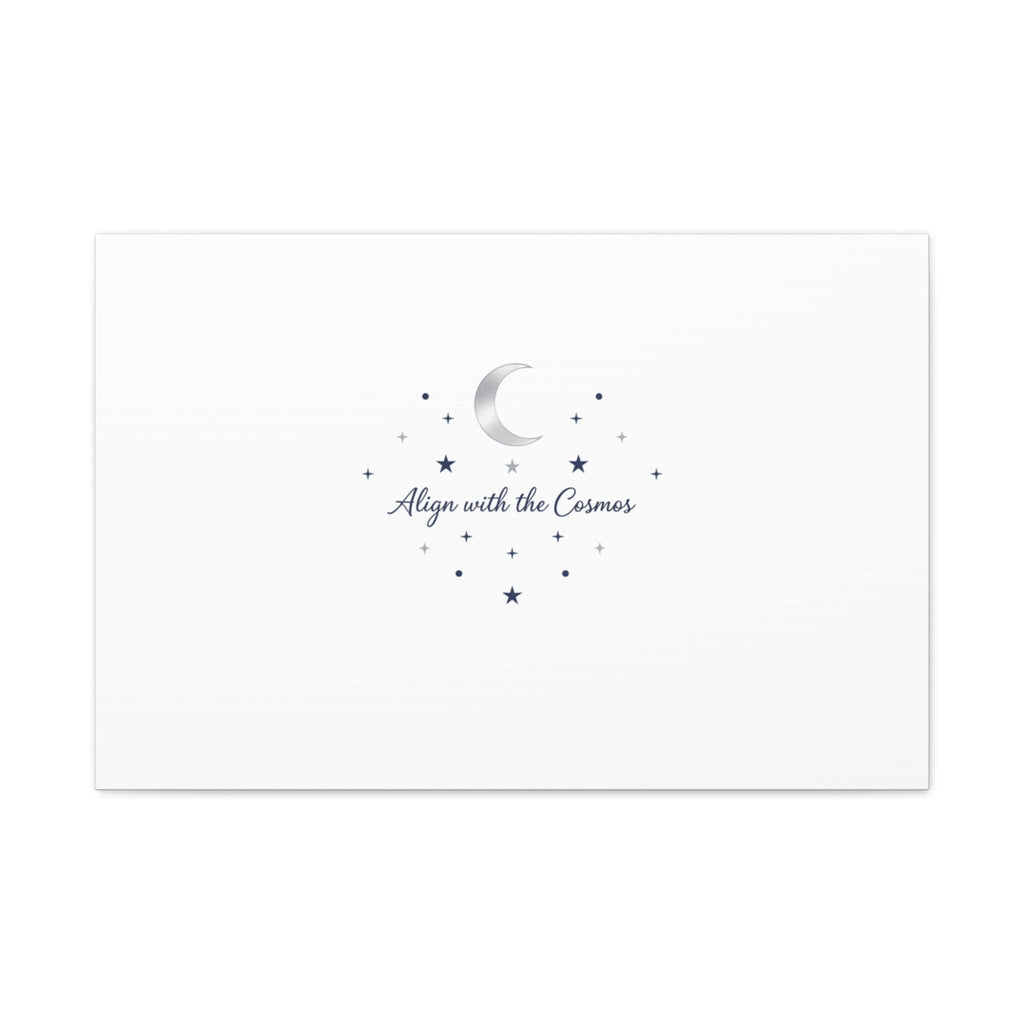 Minimal Moon Phase Canvas, celestial constellation art print | astrology wall decor