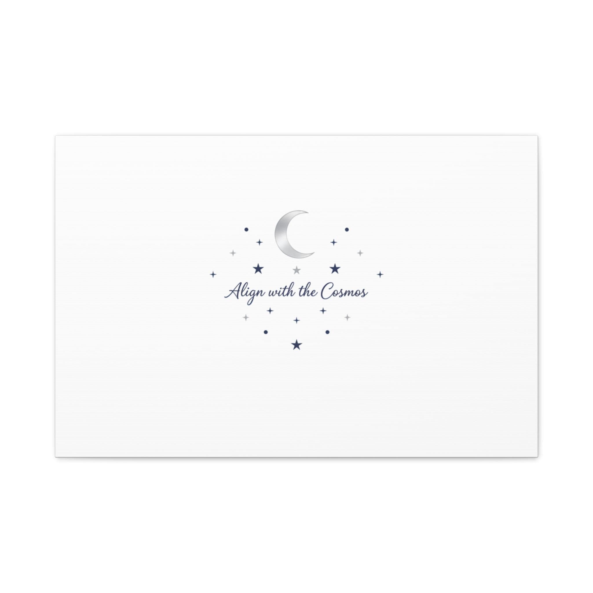 Minimal Moon Phase Canvas, celestial constellation art print | astrology wall decor