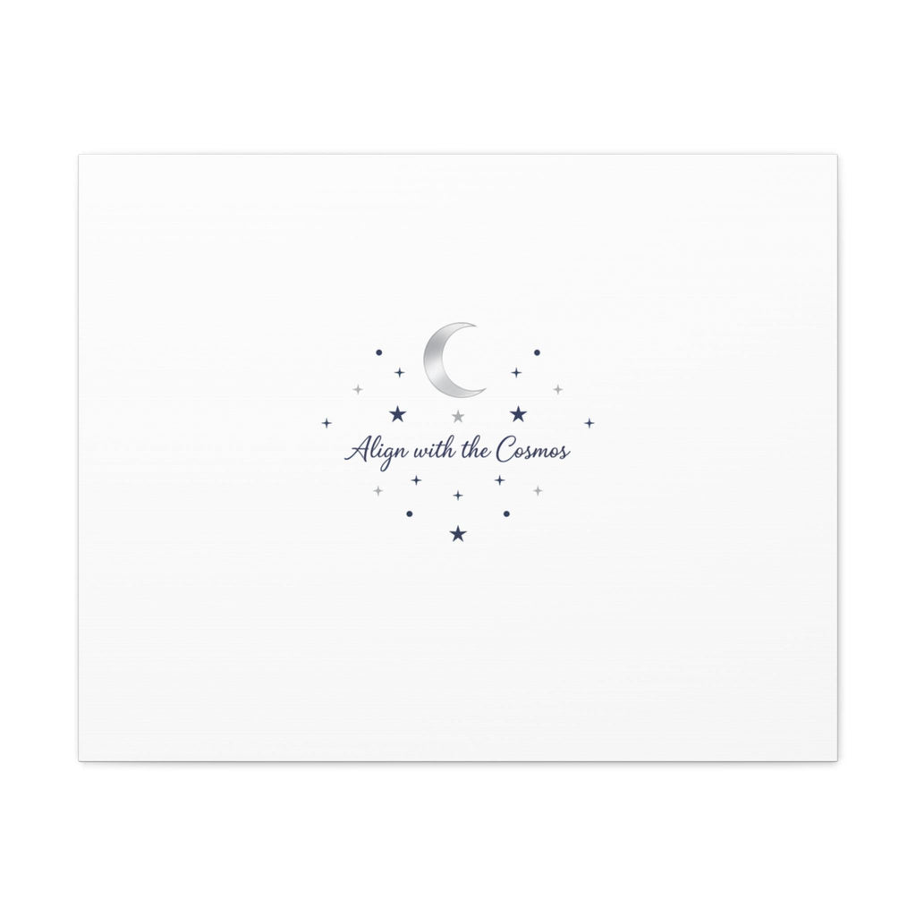 Minimal Moon Phase Canvas, celestial constellation art print | astrology wall decor