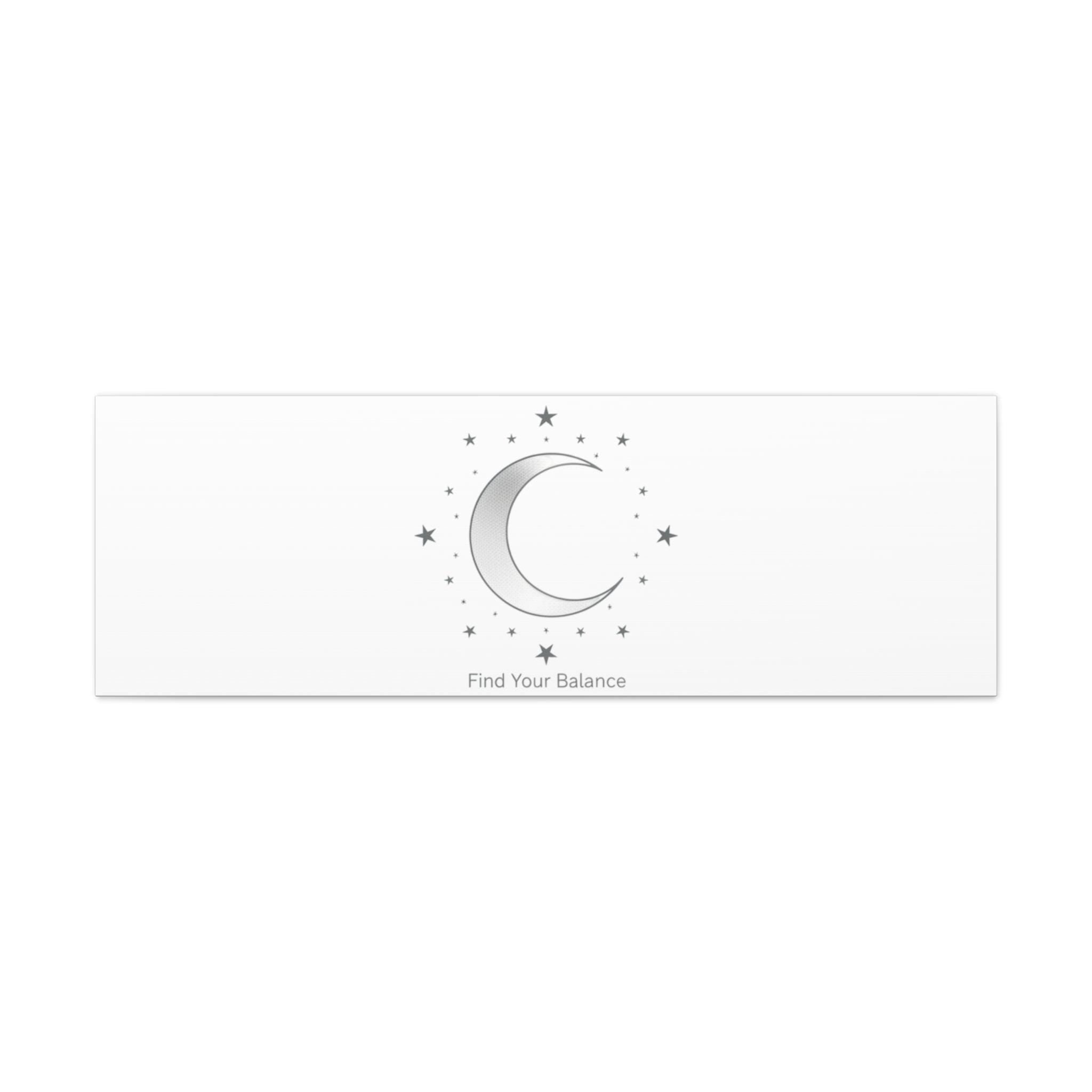Minimal Moon Phase Canvas | Celestial Constellation Art Print, Astrology Minimalism
