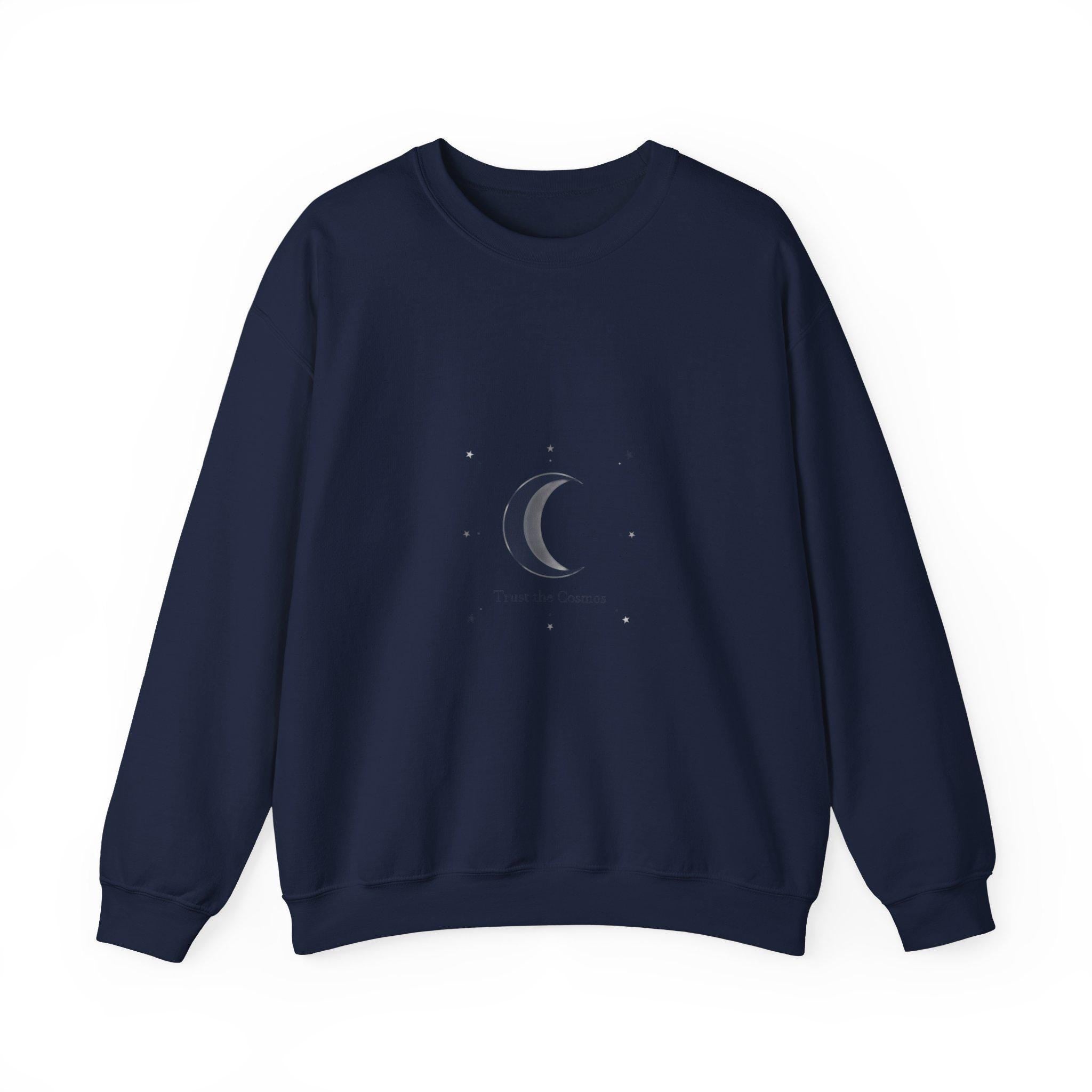 Minimal Moon Phase Crewneck Sweatshirt | celestial phase, constellation art