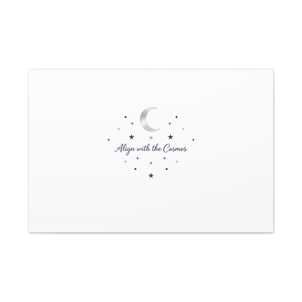 Minimal Moon Phase Canvas, celestial constellation art print | astrology wall decor