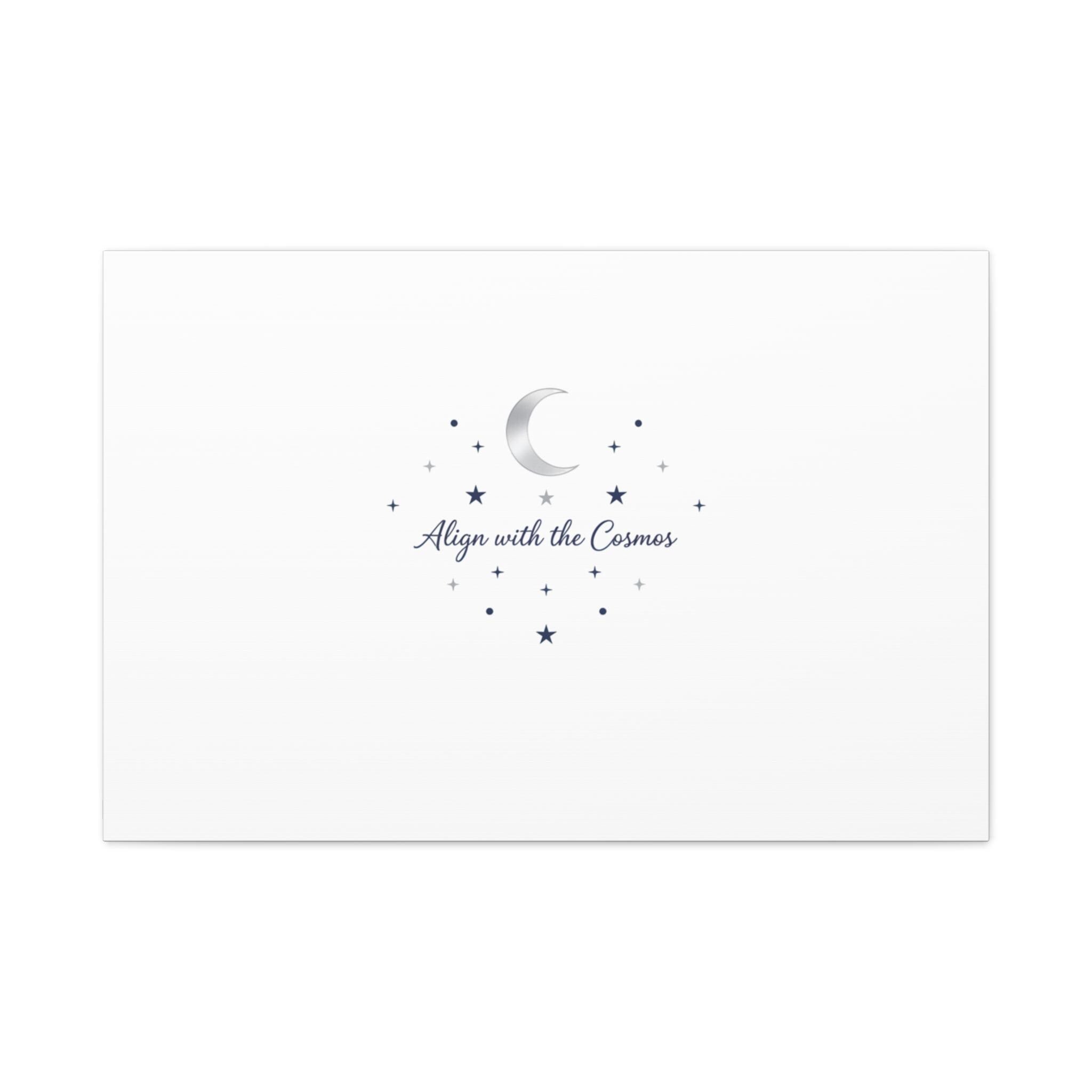 Minimal Moon Phase Canvas, celestial constellation art print | astrology wall decor