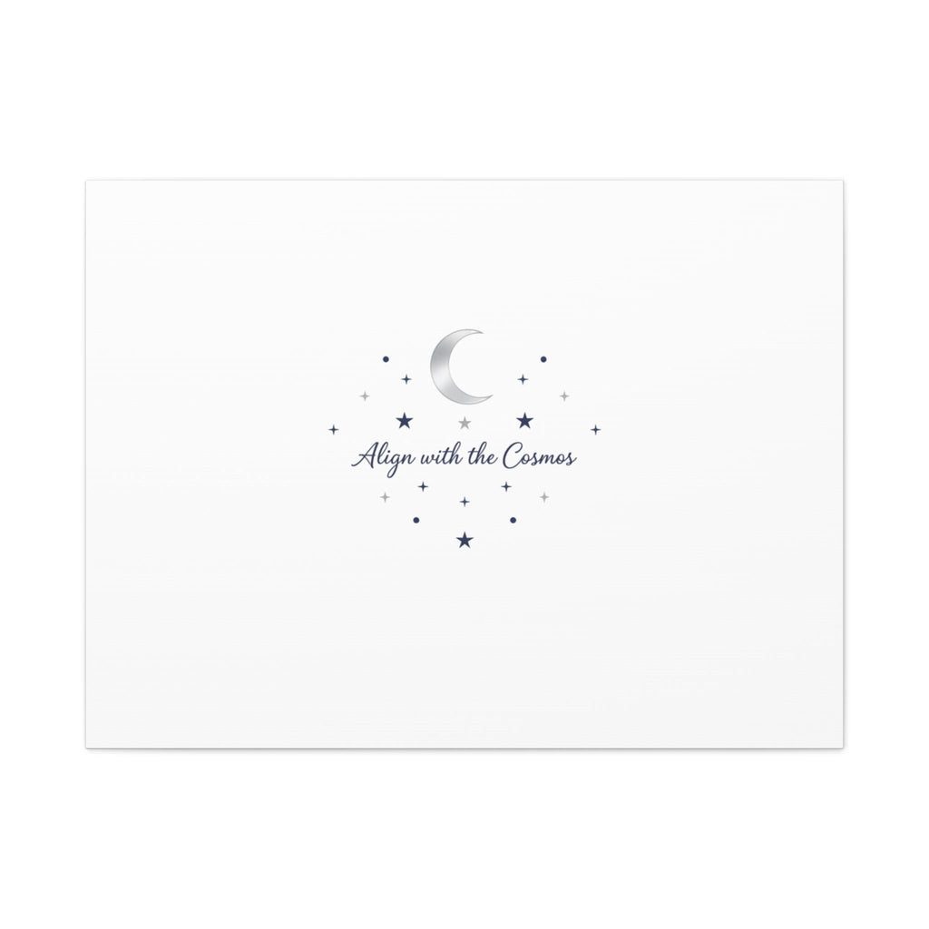 Minimal Moon Phase Canvas, celestial constellation art print | astrology wall decor