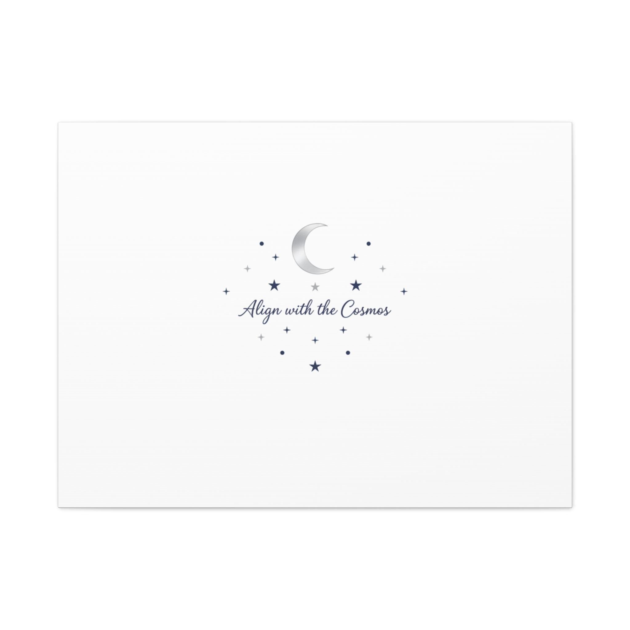 Minimal Moon Phase Canvas, celestial constellation art print | astrology wall decor