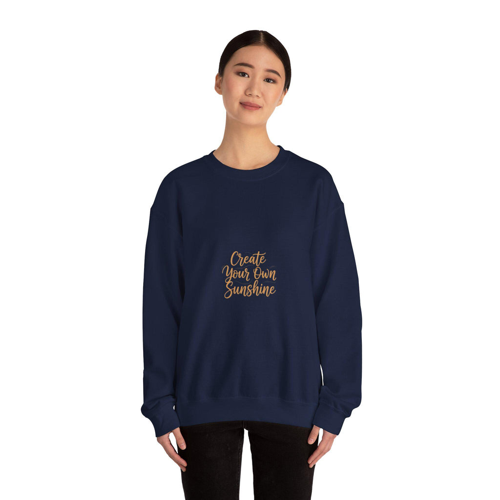 Create Your Own Sunshine Sweatshirt | Minimalist Hand-Lettered Quote, Neutral Script Typography