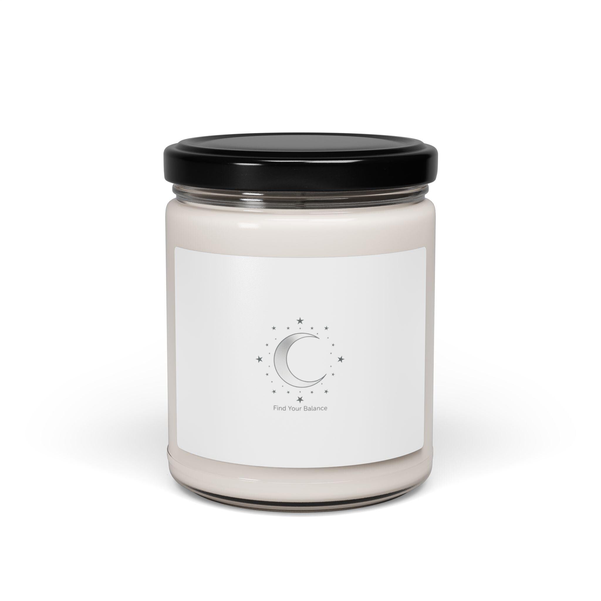 Moon Phase Minimalist Candle, Soy 9oz | Celestial Constellation Design