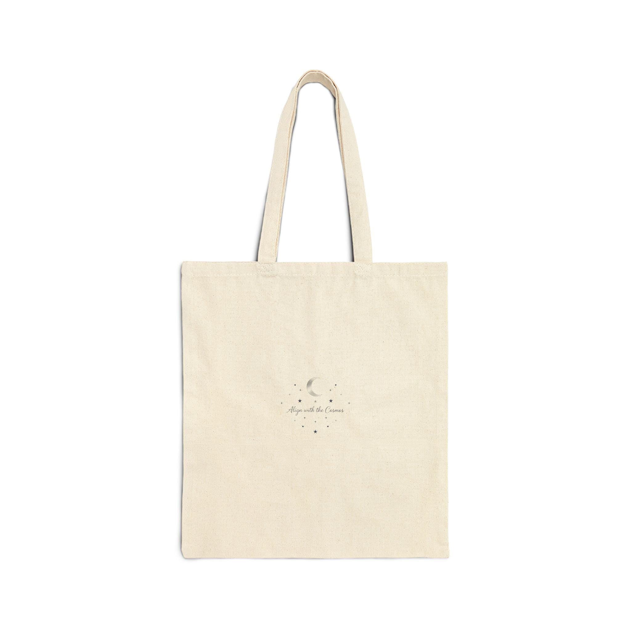 Minimal Moon Phase Tote | Celestial Phase Canvas, Constellation Line Art