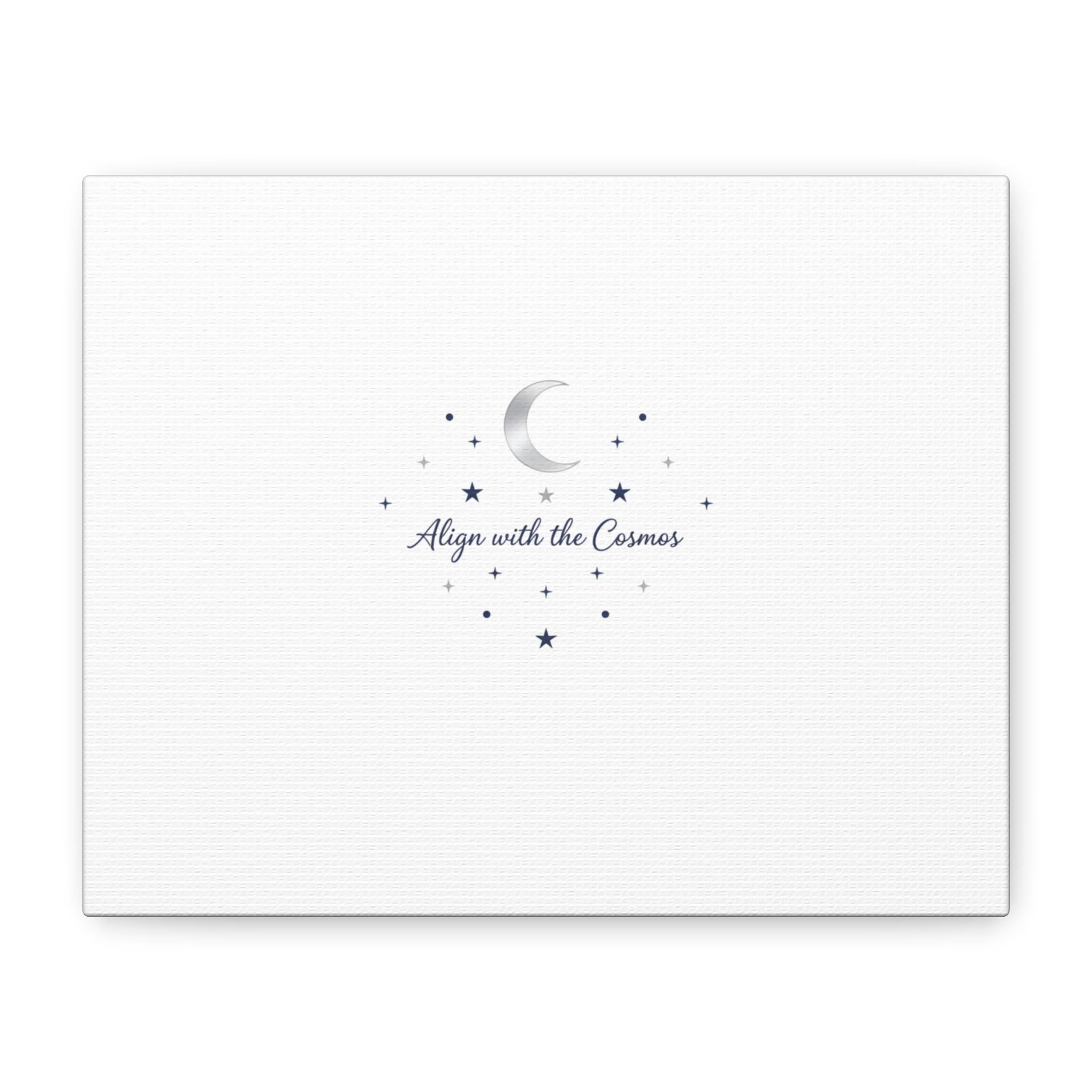 Minimal Moon Phase Canvas, celestial constellation art print | astrology wall decor