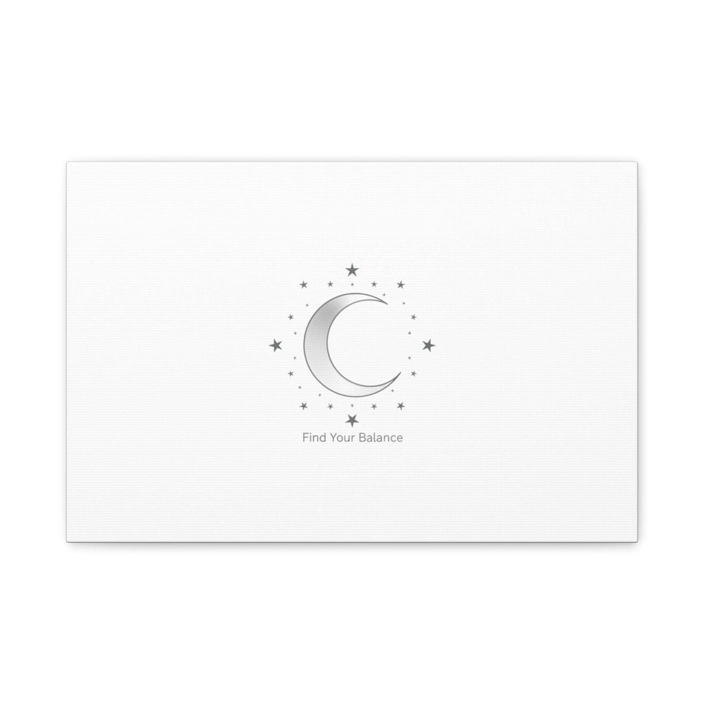Minimal Moon Phase Canvas | Celestial Constellation Art Print, Astrology Minimalism