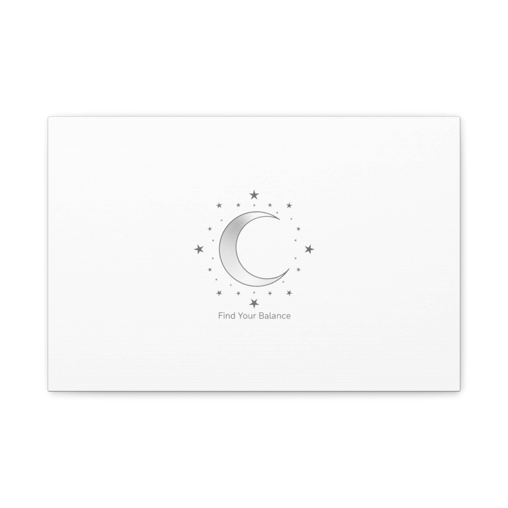 Minimal Moon Phase Canvas | Celestial Constellation Art Print, Astrology Minimalism