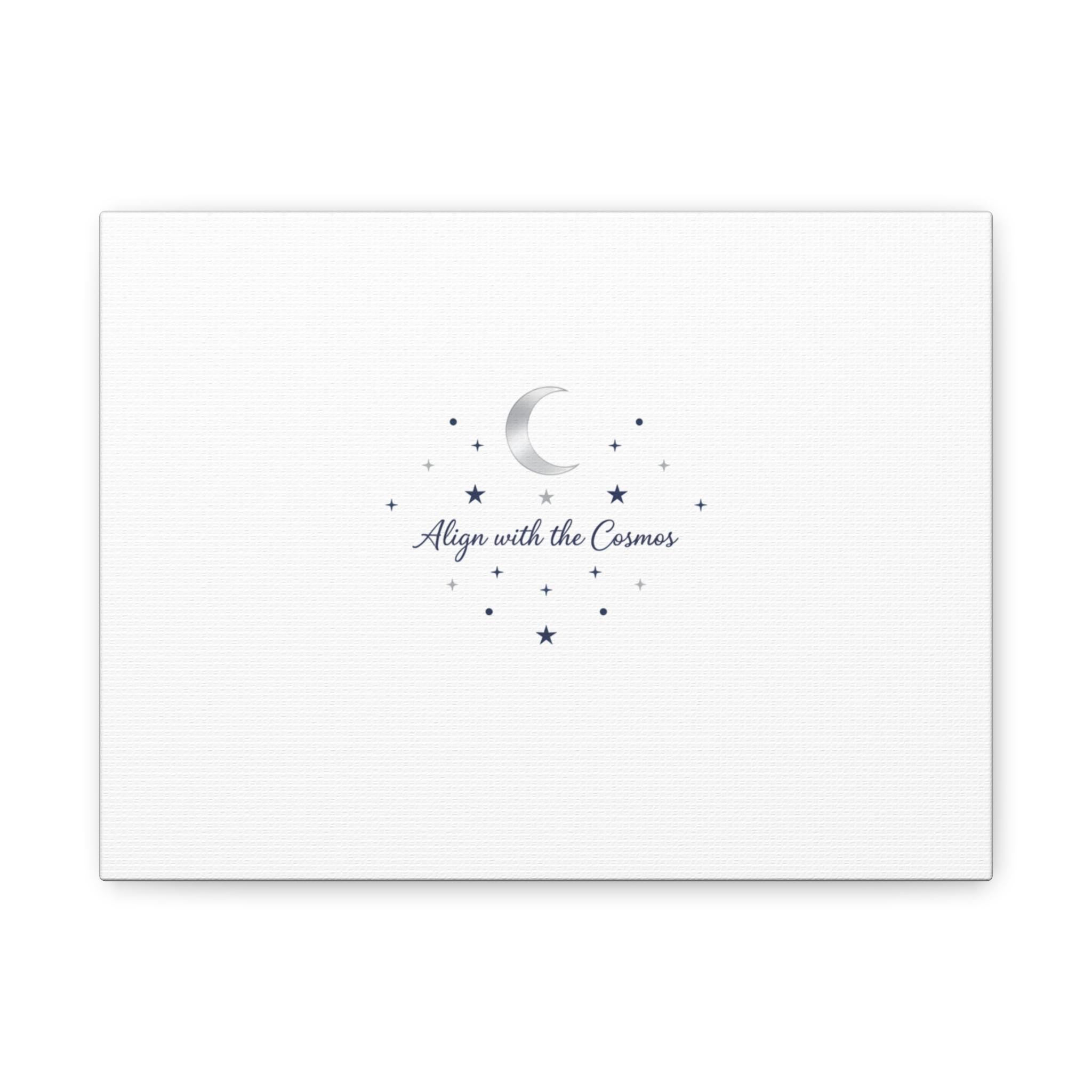 Minimal Moon Phase Canvas, celestial constellation art print | astrology wall decor