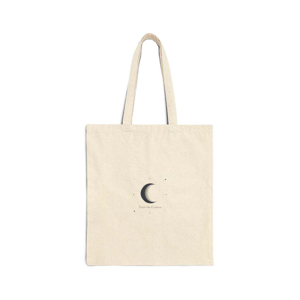 Minimal Crescent Moon Tote | Celestial Moon Phase, Fine-Line Astrology