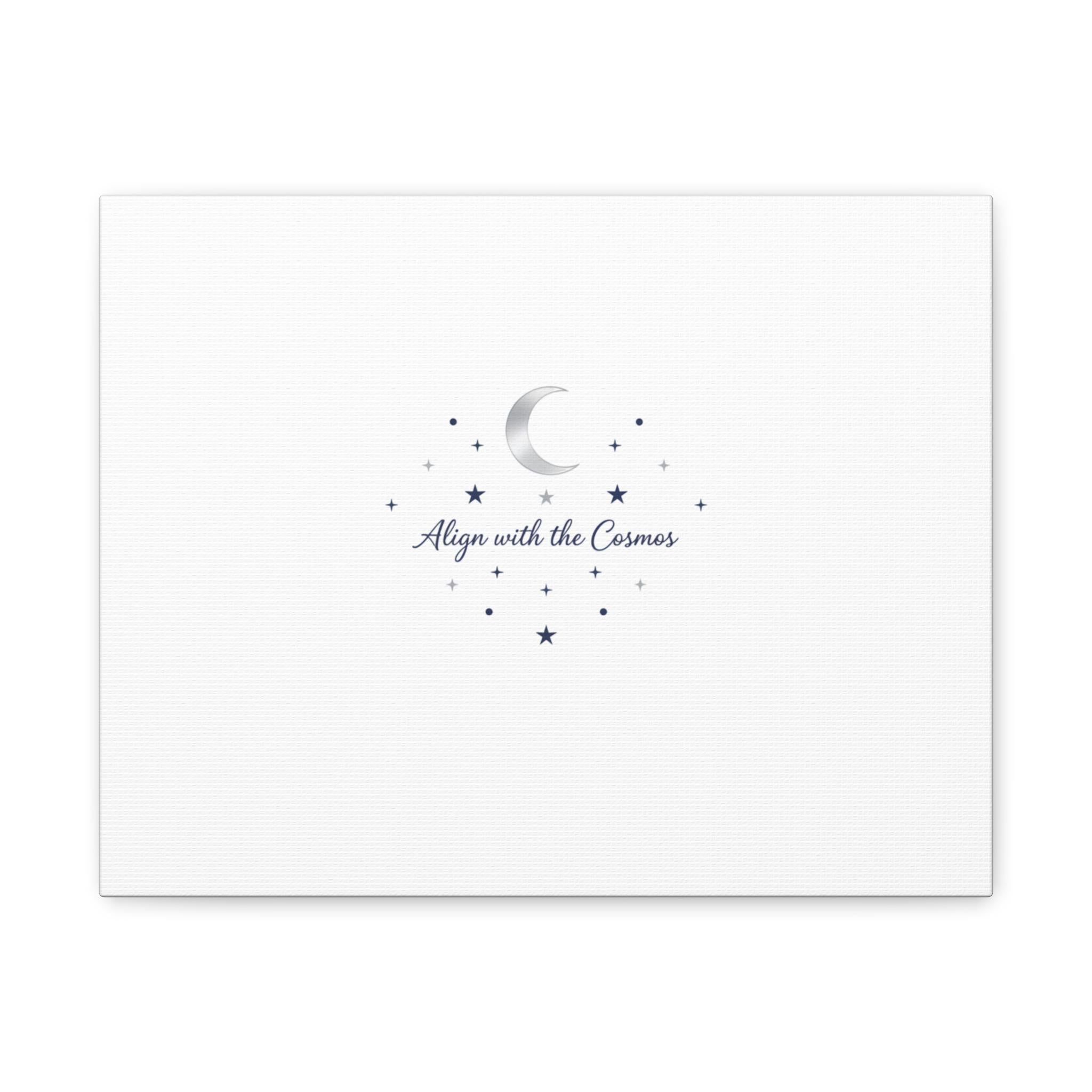 Minimal Moon Phase Canvas, celestial constellation art print | astrology wall decor