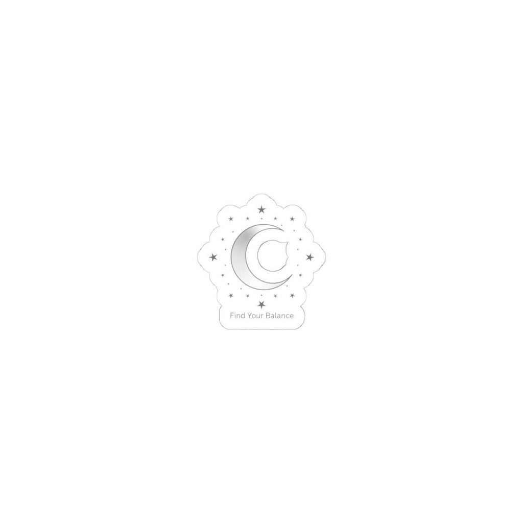 Minimal Moon Phase Crescent Sticker | Celestial Astrology, Constellation Decal