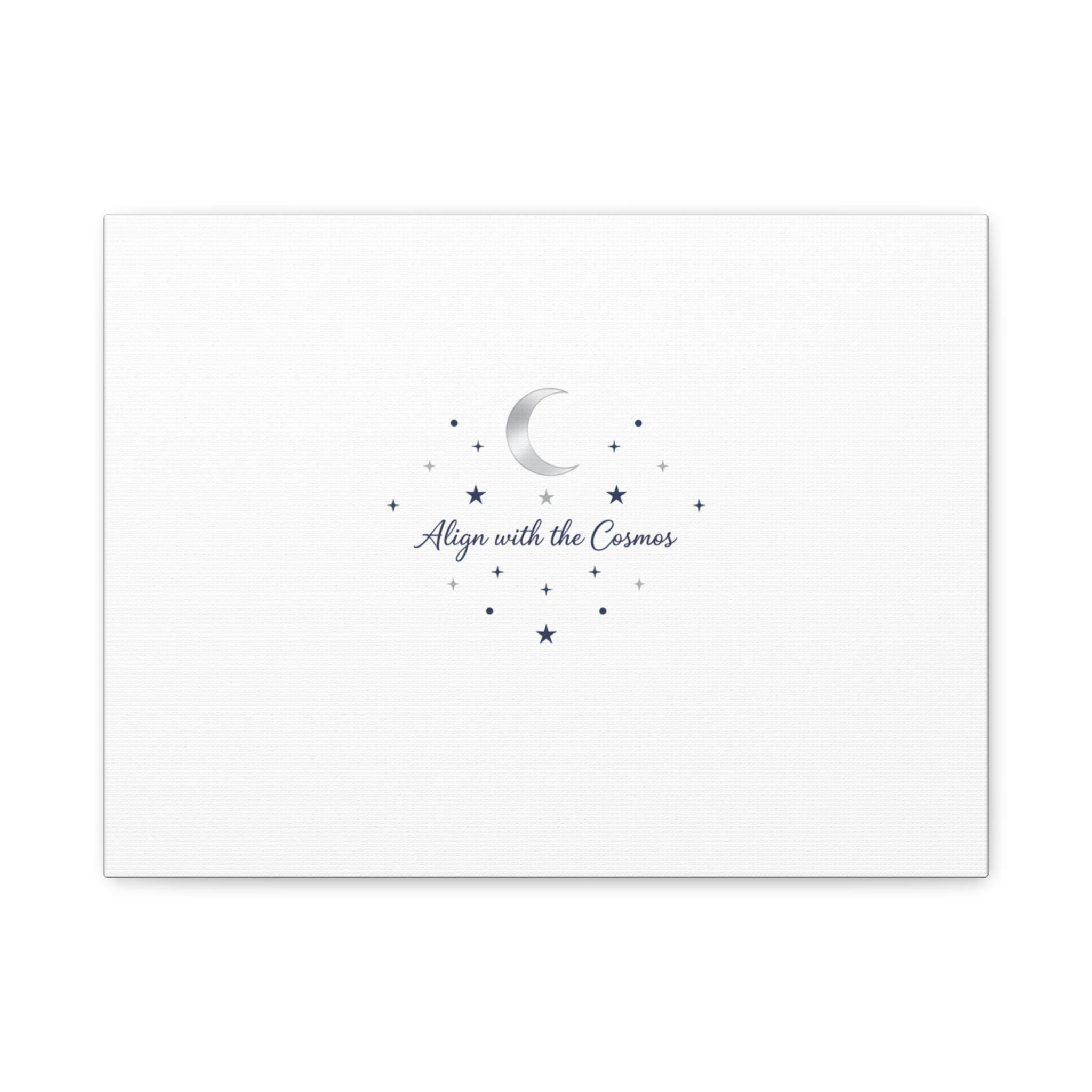Minimal Moon Phase Canvas, celestial constellation art print | astrology wall decor