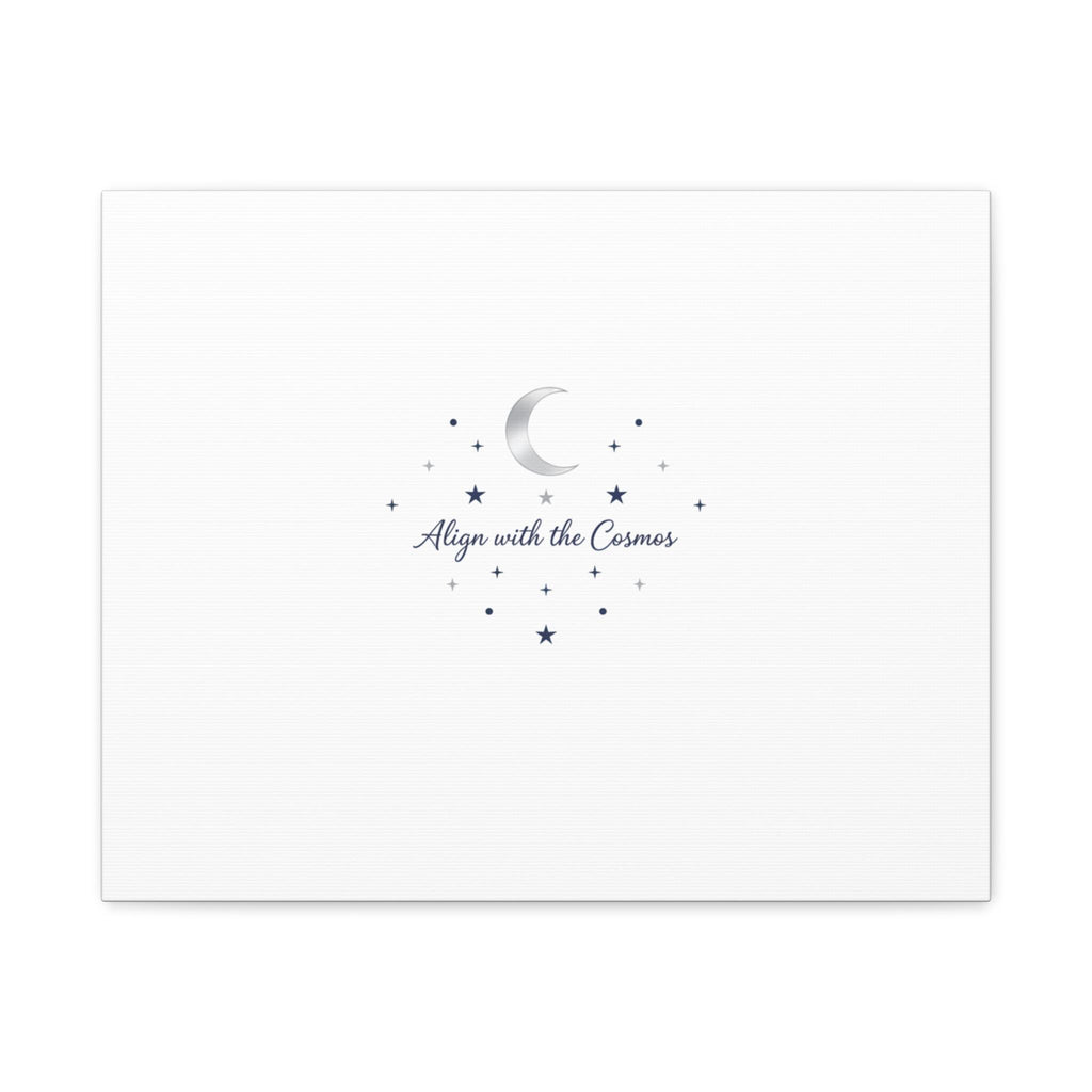 Minimal Moon Phase Canvas, celestial constellation art print | astrology wall decor