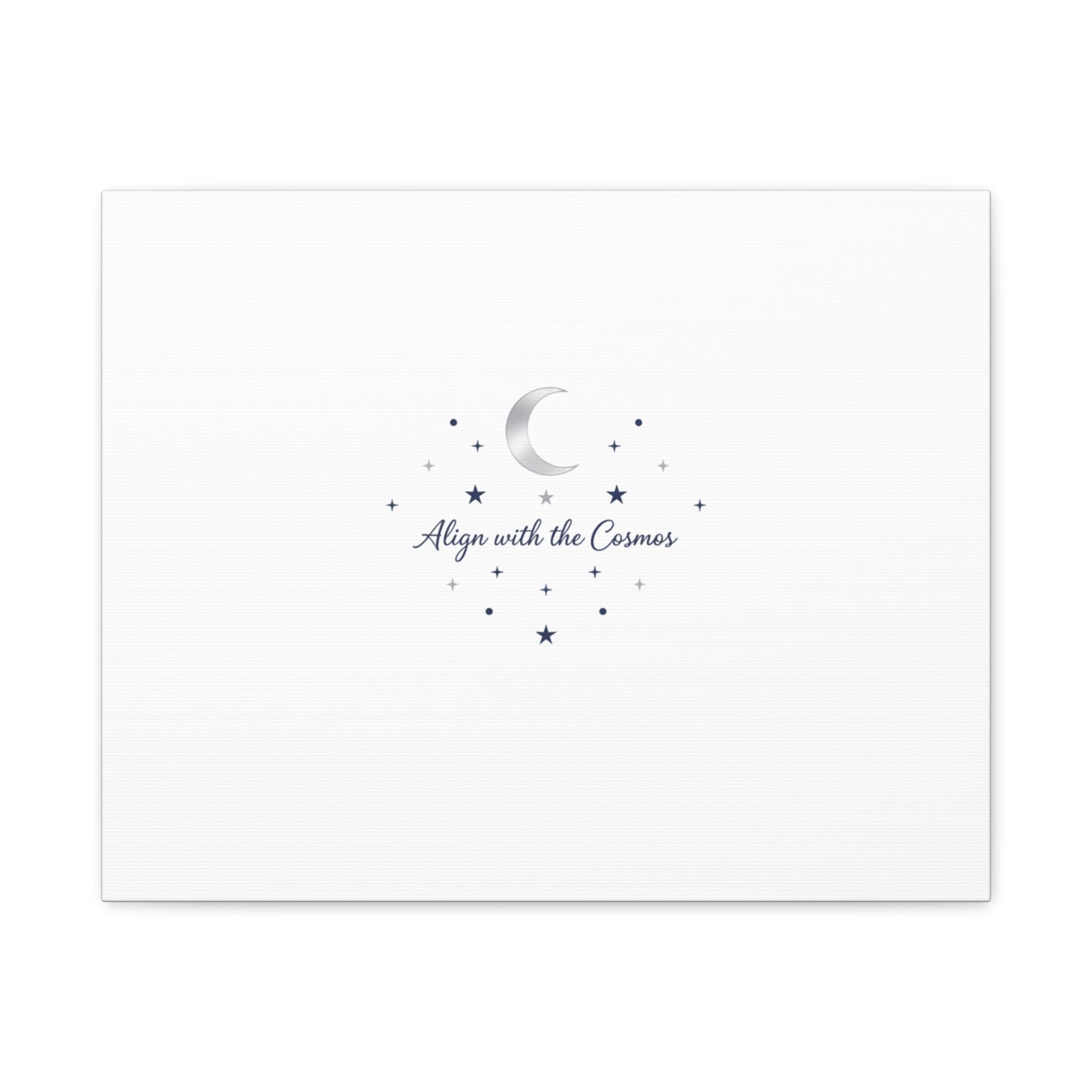 Minimal Moon Phase Canvas, celestial constellation art print | astrology wall decor