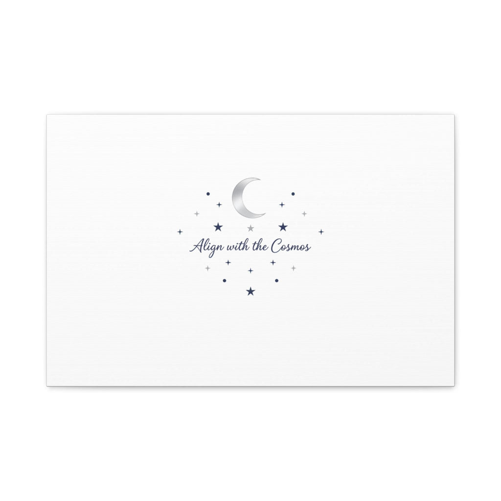 Minimal Moon Phase Canvas, celestial constellation art print | astrology wall decor